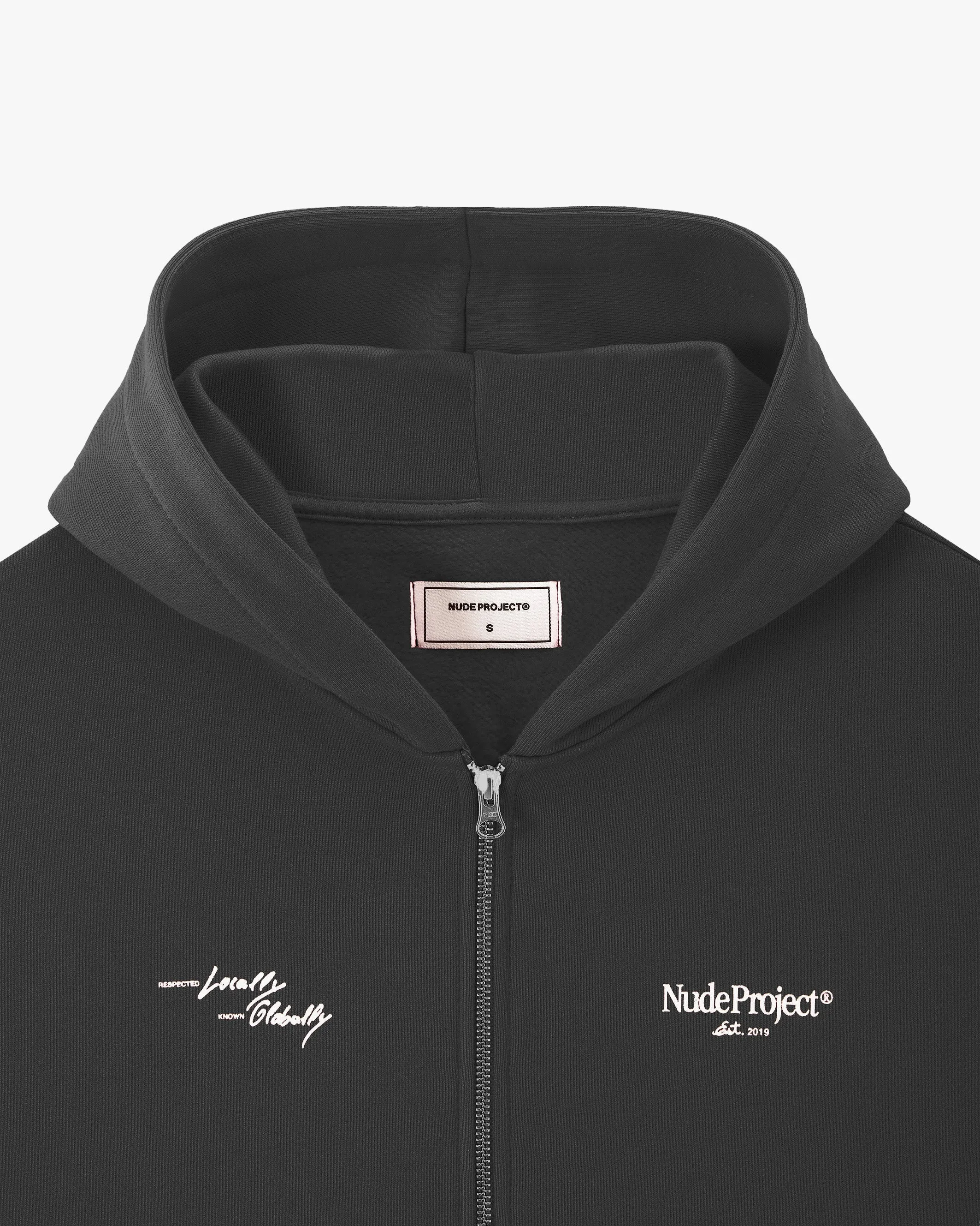 perfect for anniversaries Global Soon Zip-Up Hoodie Ash