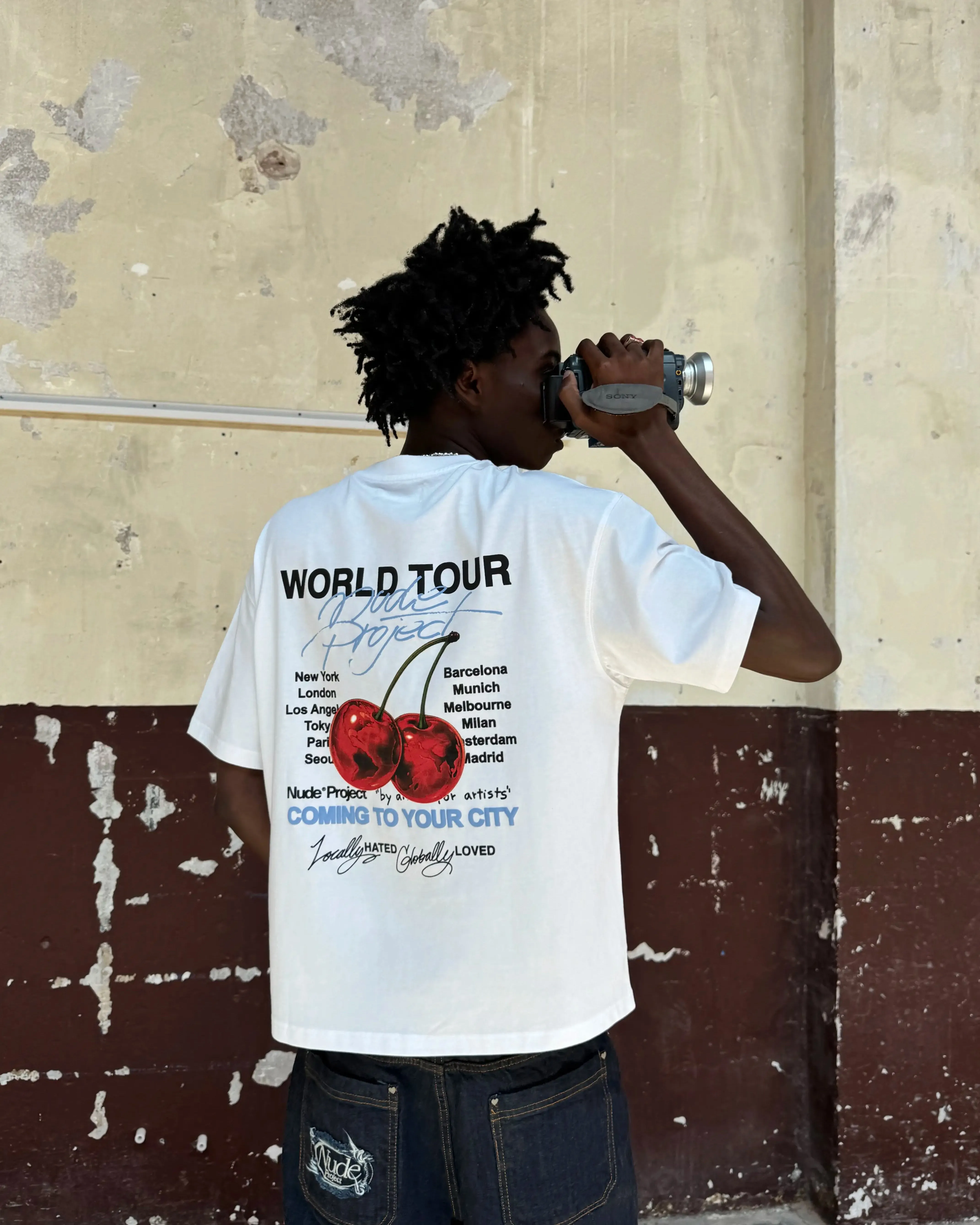 Easy Wear MultiPanelCut Nude Tour Tee White