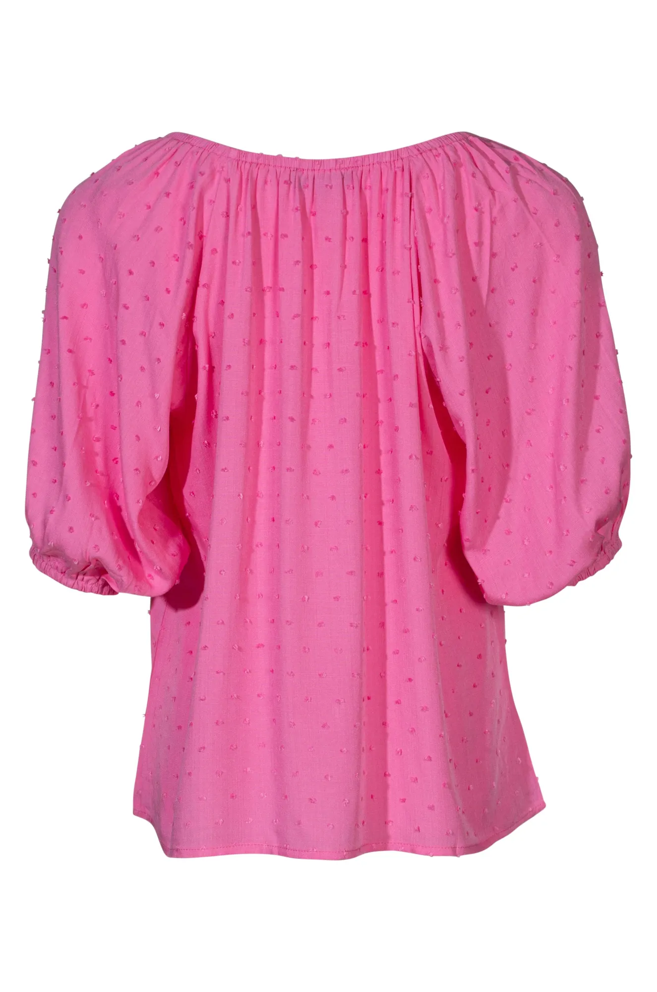 Elasticated scoop neck Top | PINK | 6131A1 HygroscopicFiber Winner Vibe