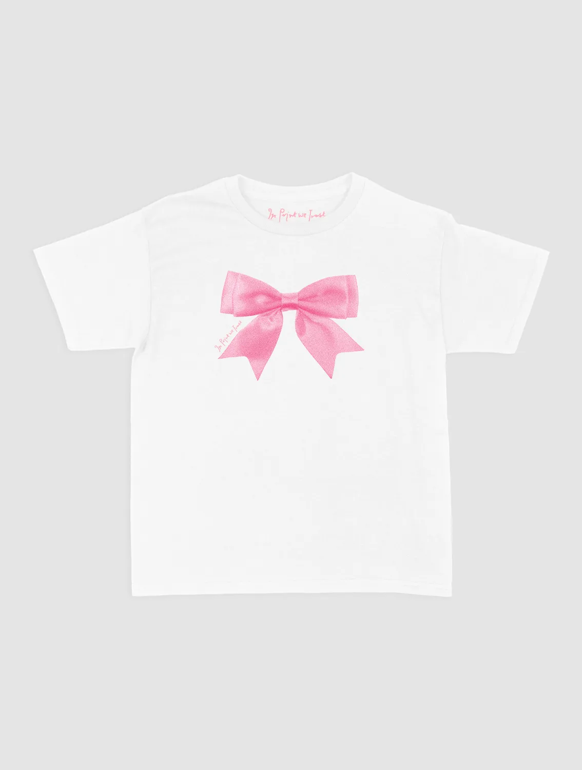 Casual Flex Fit Minimalist Apparel put a bow on it baby tee