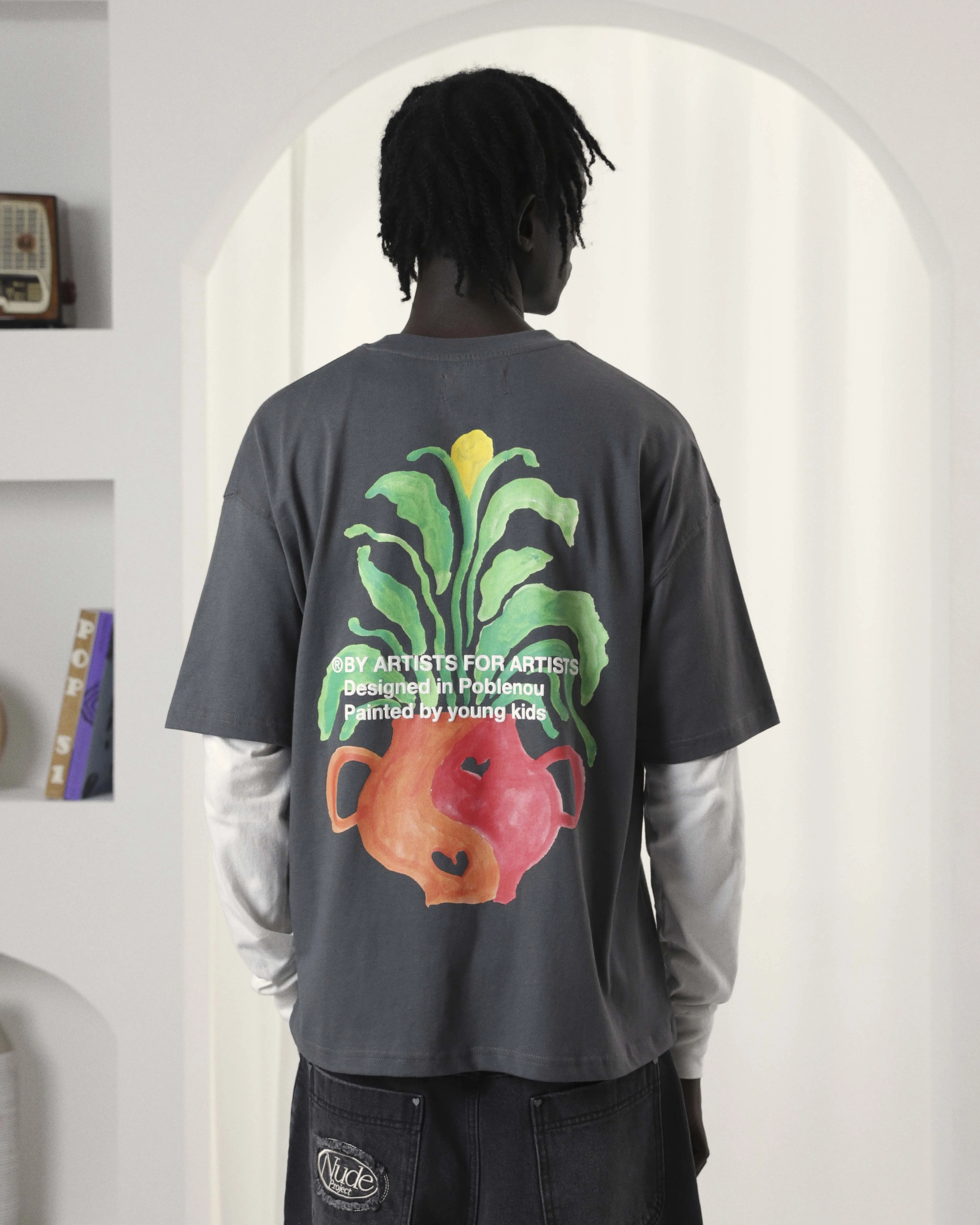 CompactWeave Plant Tee Ash