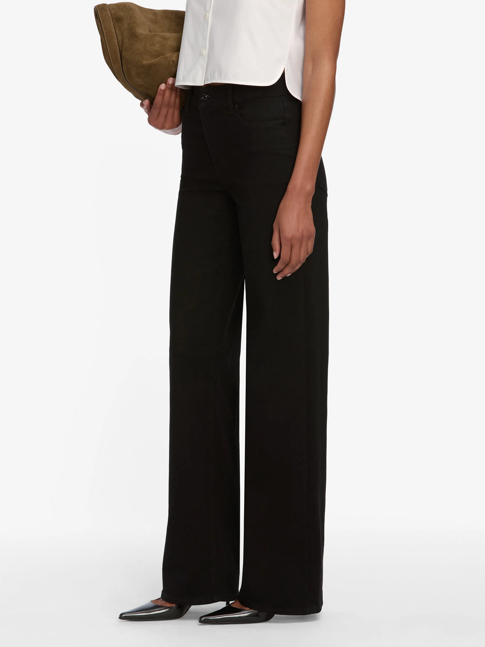 Le Slim Palazzo Long -- Black Dynamic Fit