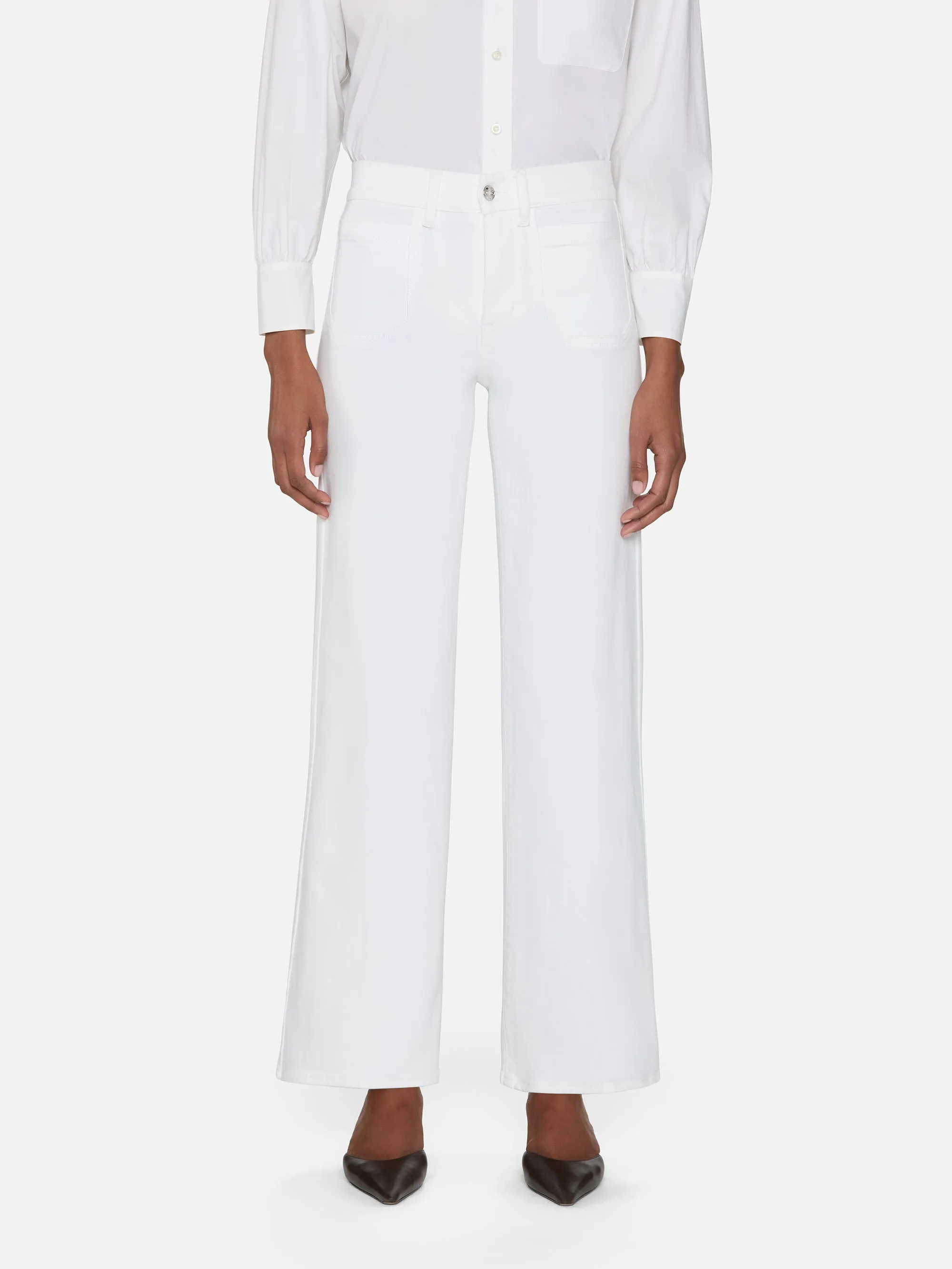 Le Slim Palazzo Modernist Pocket -- White All Day Use Modern Layer