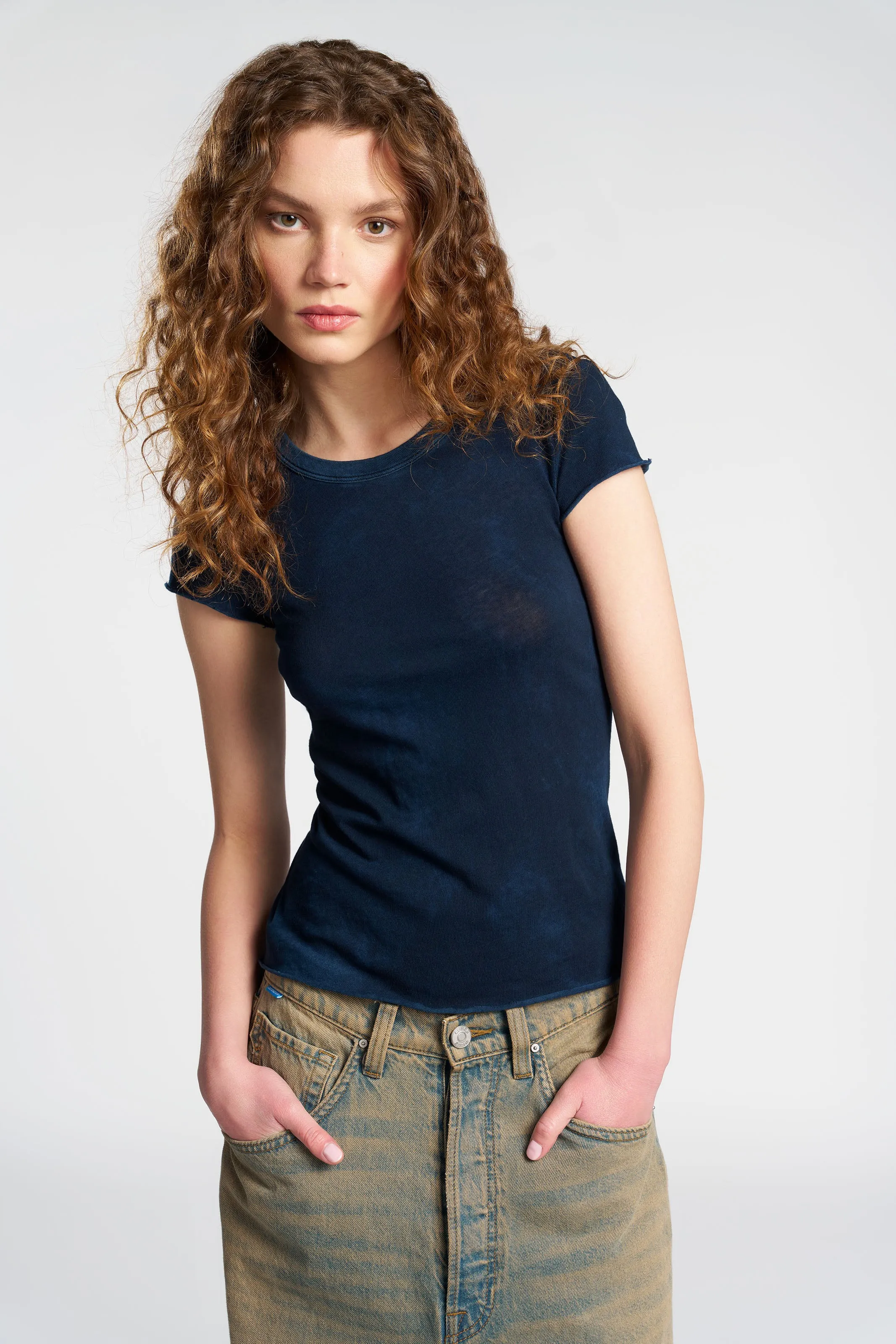 Sustainable Production Process Versatile Design Marbella Cap Sleeve Tee