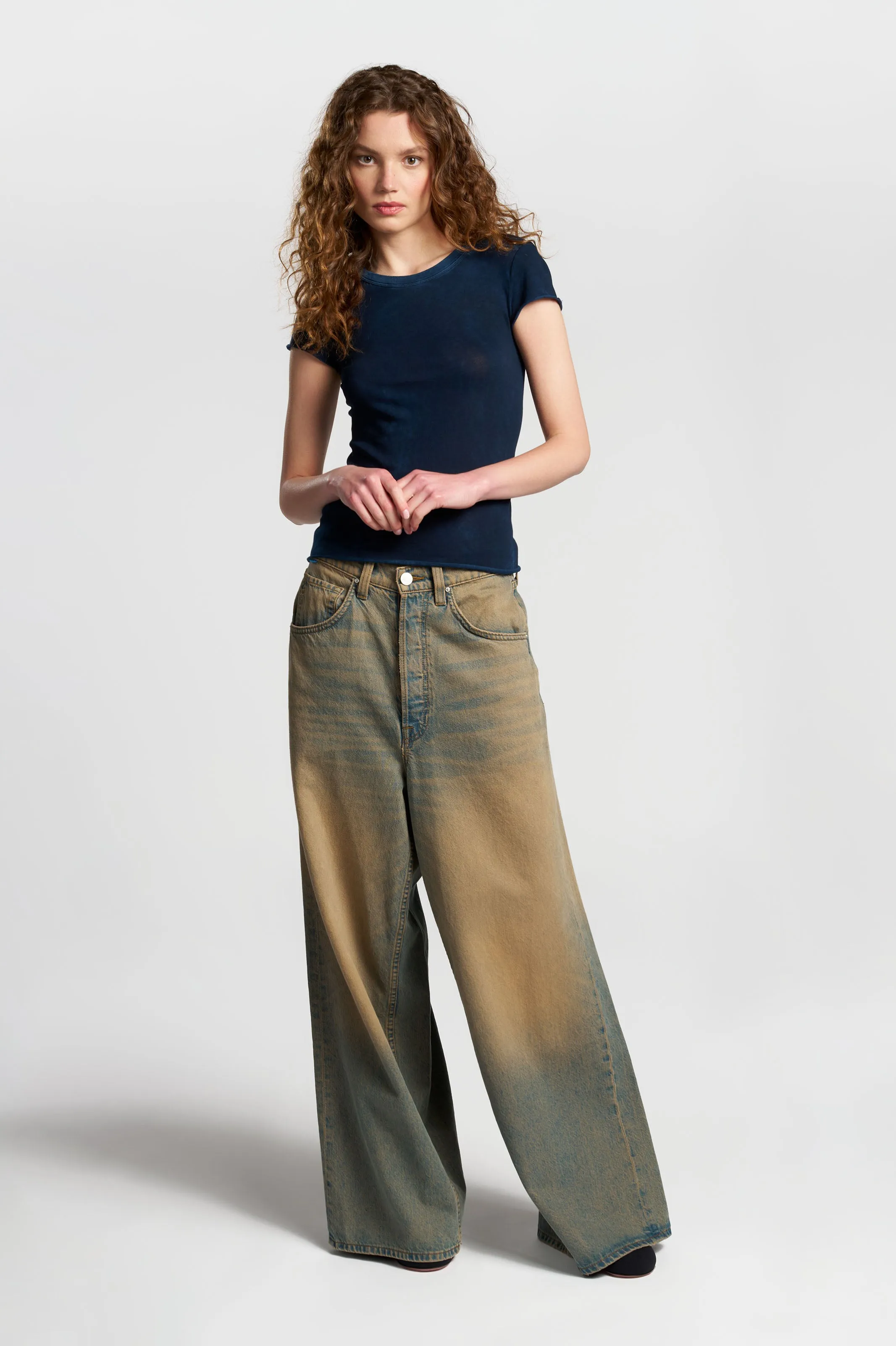 Marbella Cap Sleeve Tee Thermal Regulating Layer Animal Print