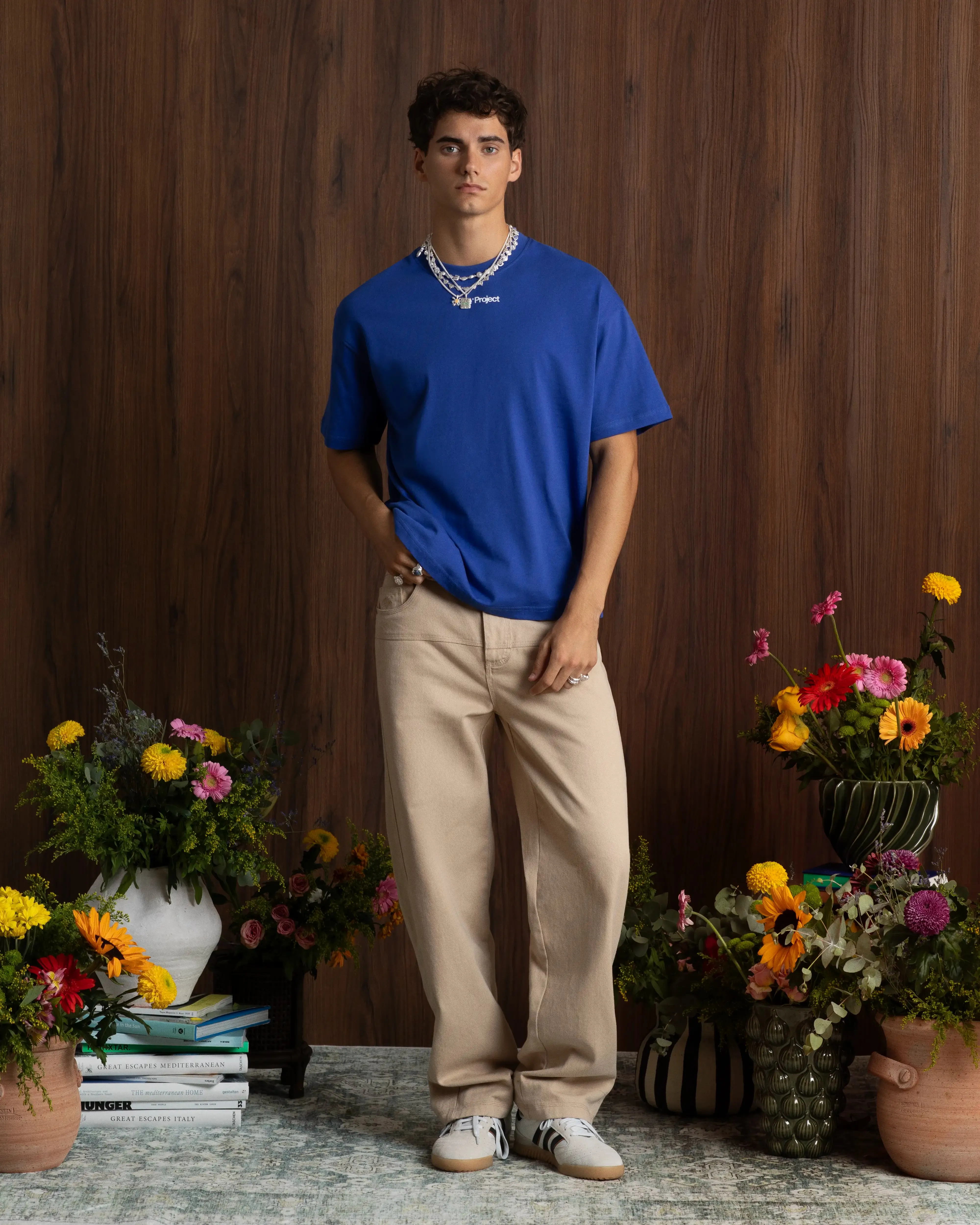 Play With Logo Tee Blue Design Soul