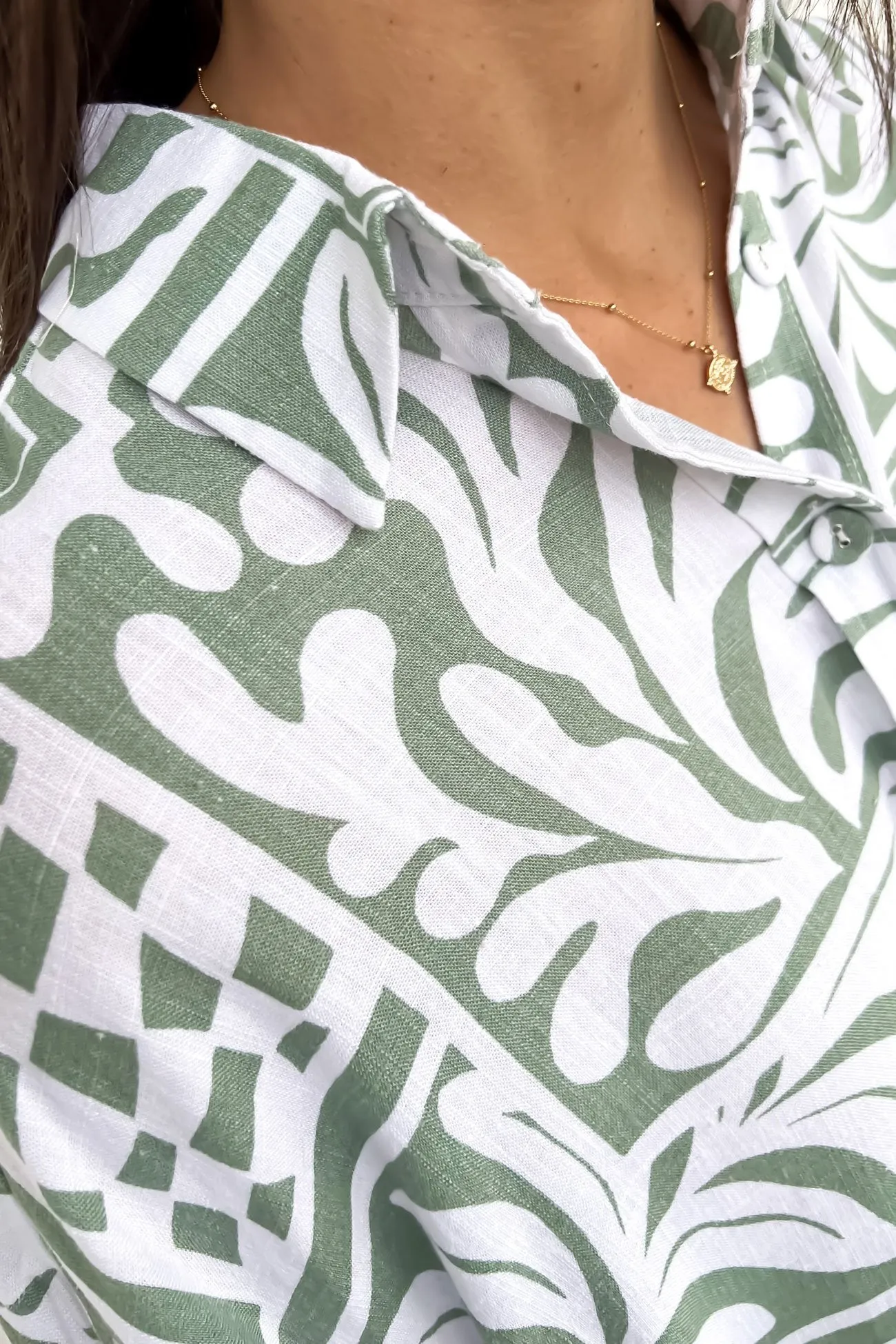 Jodi Shirt Sage Rodeo AntiStaticFinish