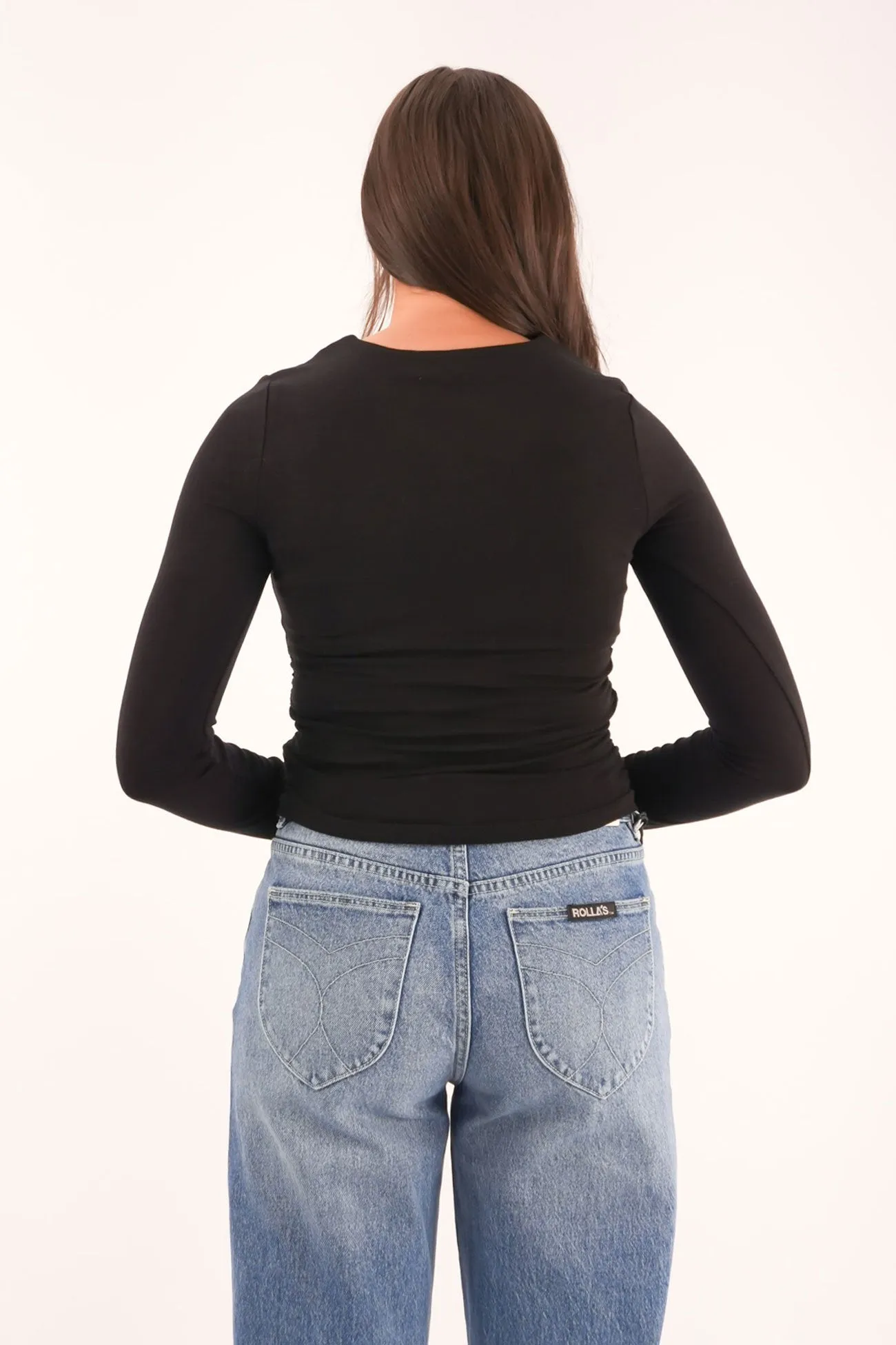 clean look Storm Core Kylie Long Sleeve Top Black