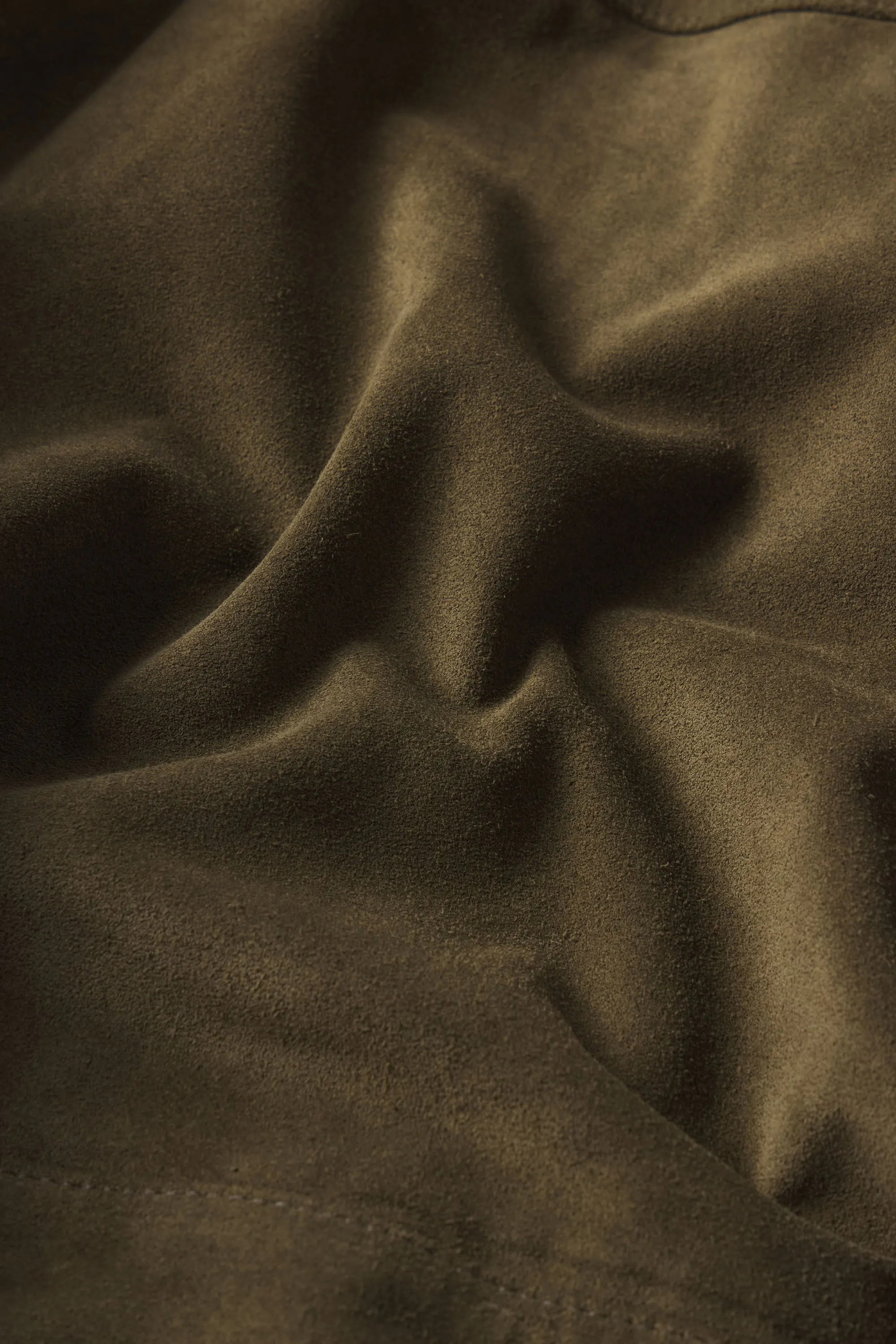 Eco Friendly Coatings Chill Weather The Small Suede Jacket -- Cypress