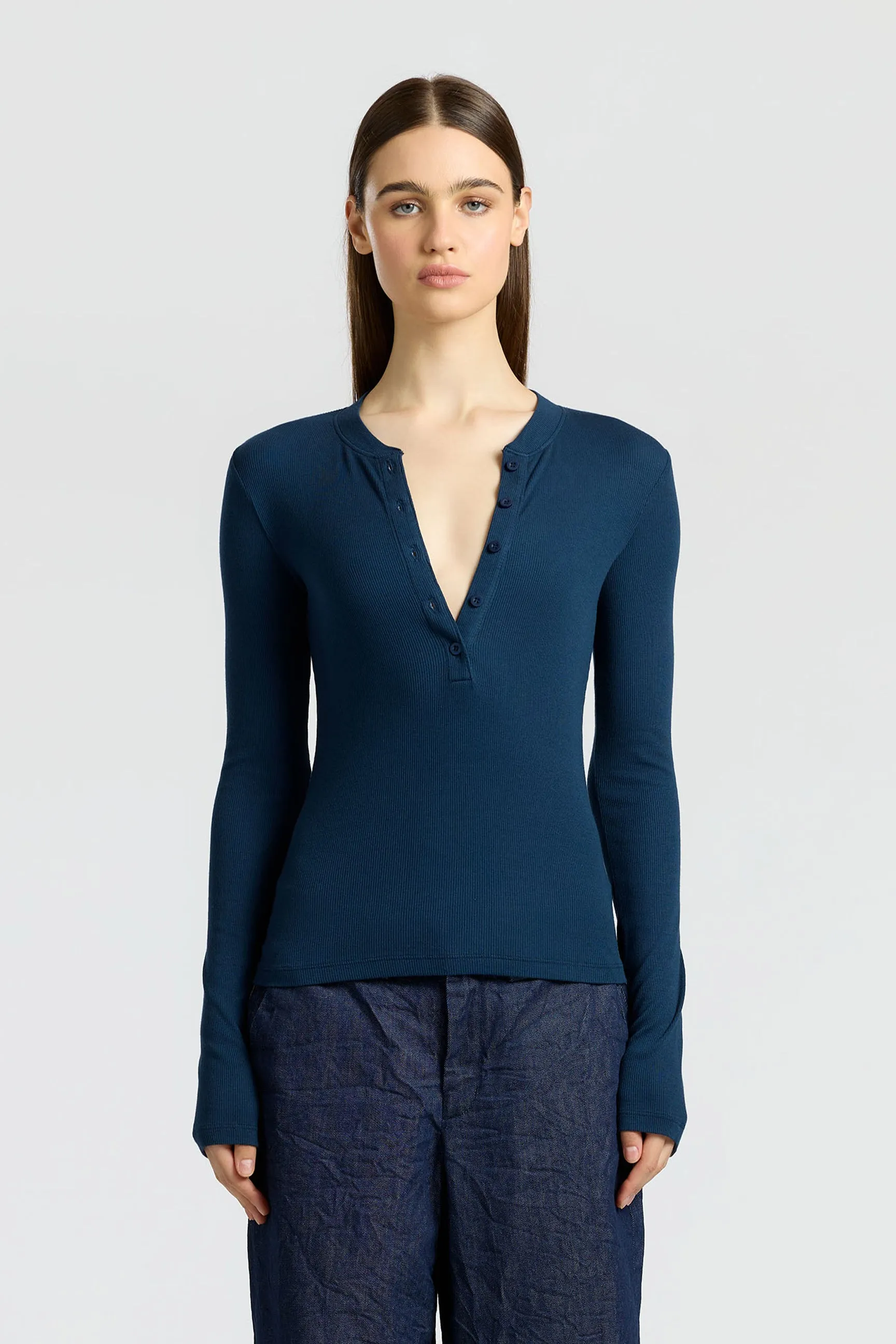 Reinforced Shoulder Seams Verona Henley