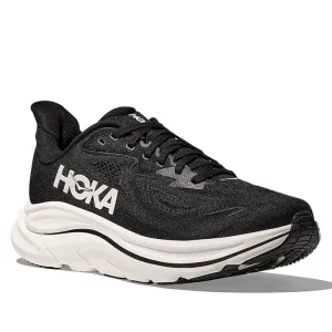 exceptional breathability self - improvement Womens Hoka Clifton 10 Extra Wide in Black/White