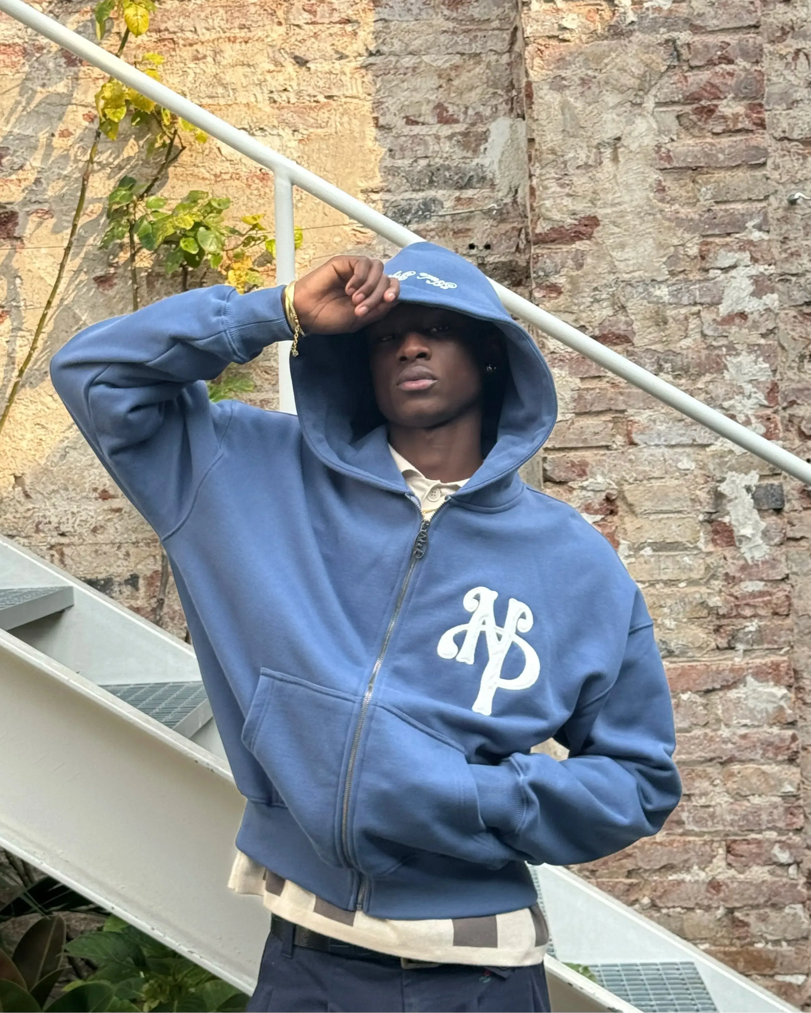 Urban Sporty Kill Bill Zip-Up Hoodie Indigo