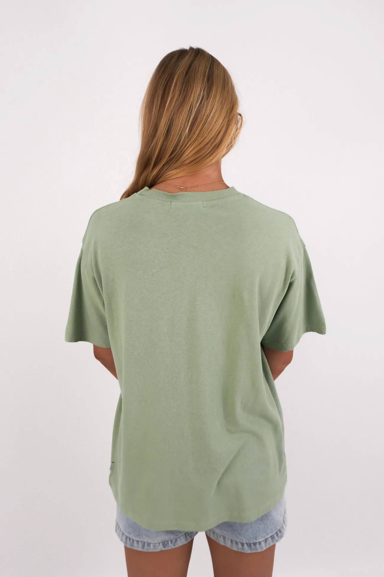 Costiera Relaxed Tee Sage Non Restrictive Silhouette