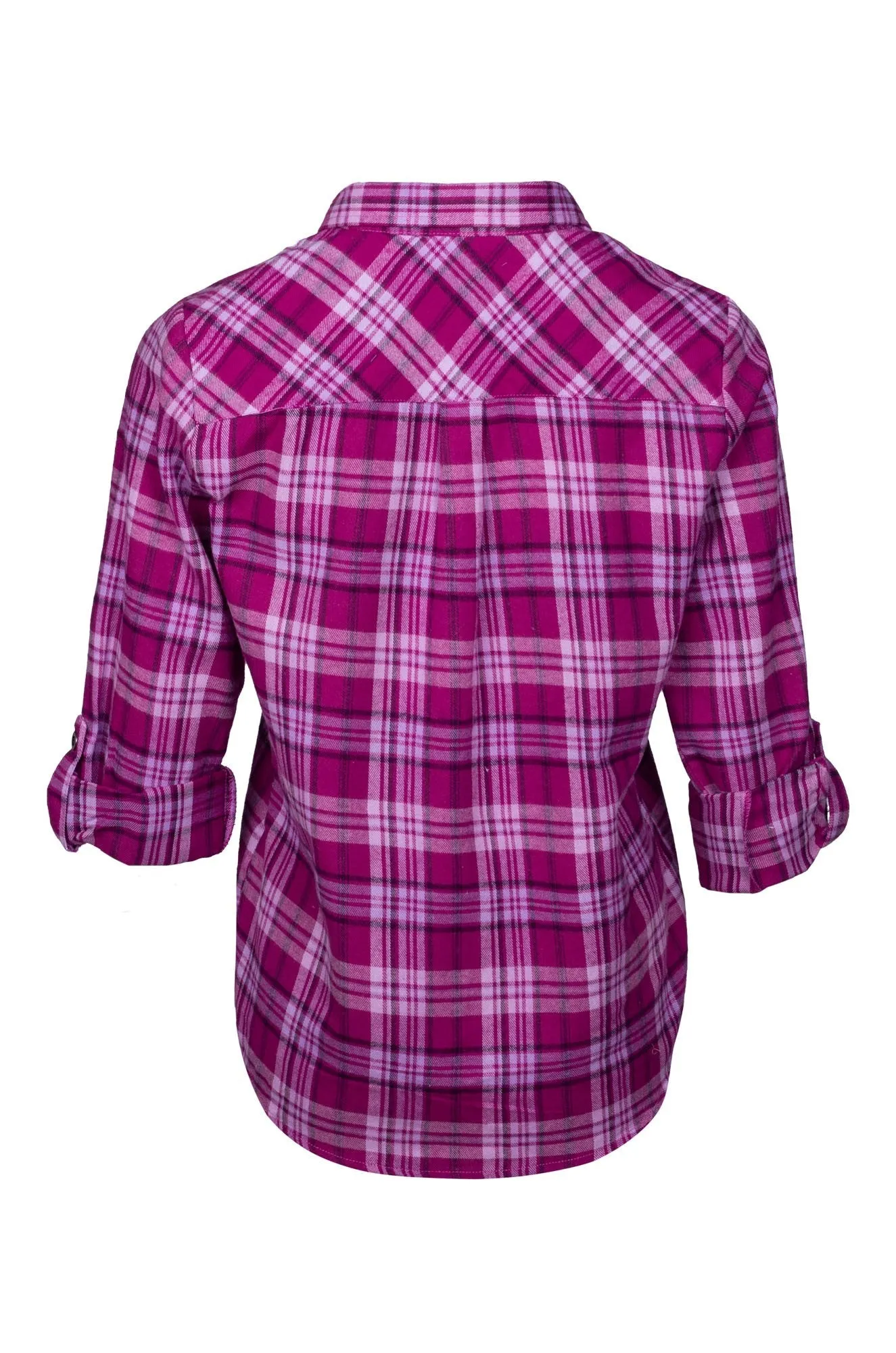 Country Checks Shirt | Cerise Lilac Check | 6351B1 Fresh Style Trend Comfortable Layer