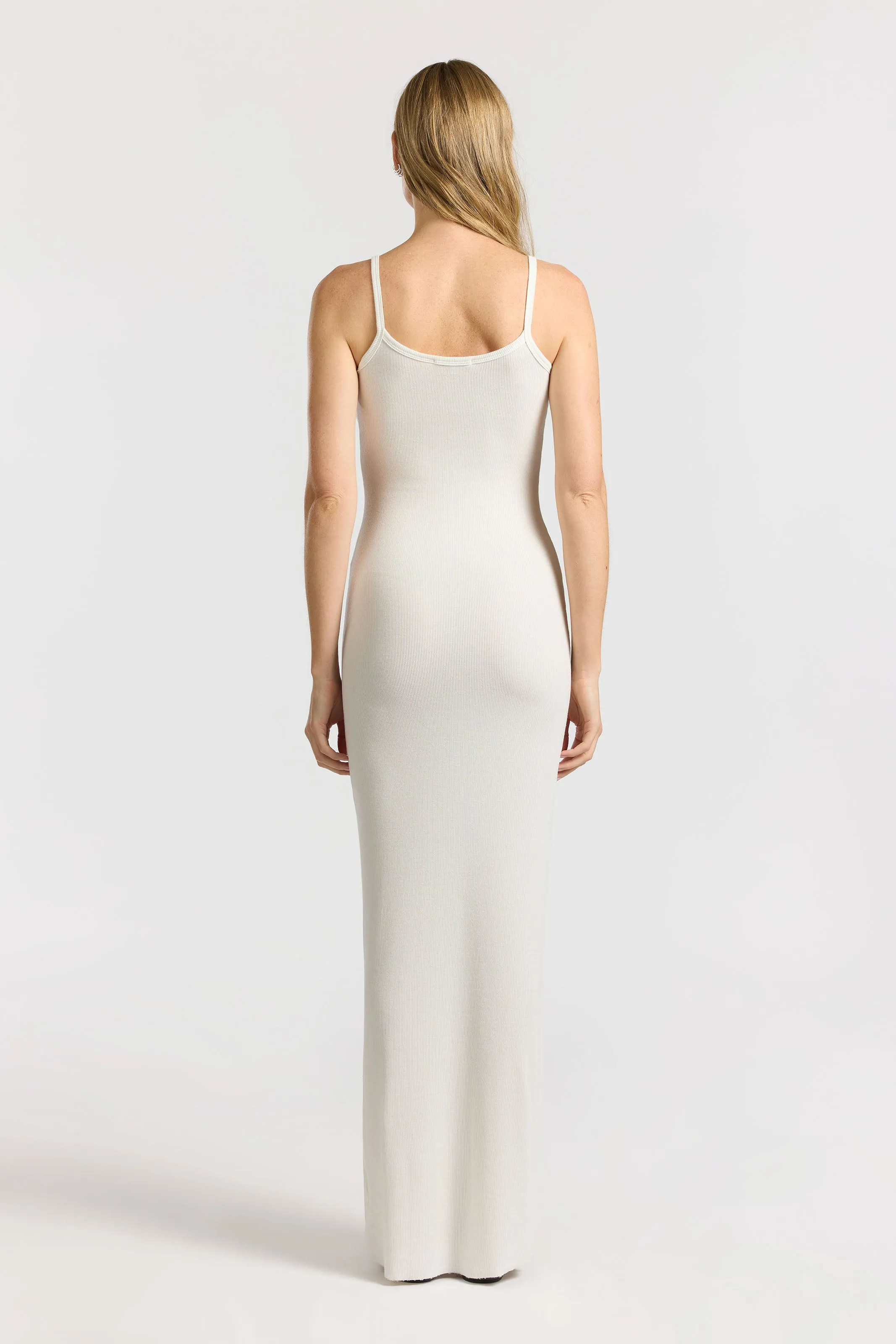 ReinforcedHem Flattering Look Fit Verona Spaghetti Maxi Dress