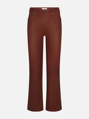 The Leather Reboot Crop -- Whiskey Anti Static Fabric Core Stretch