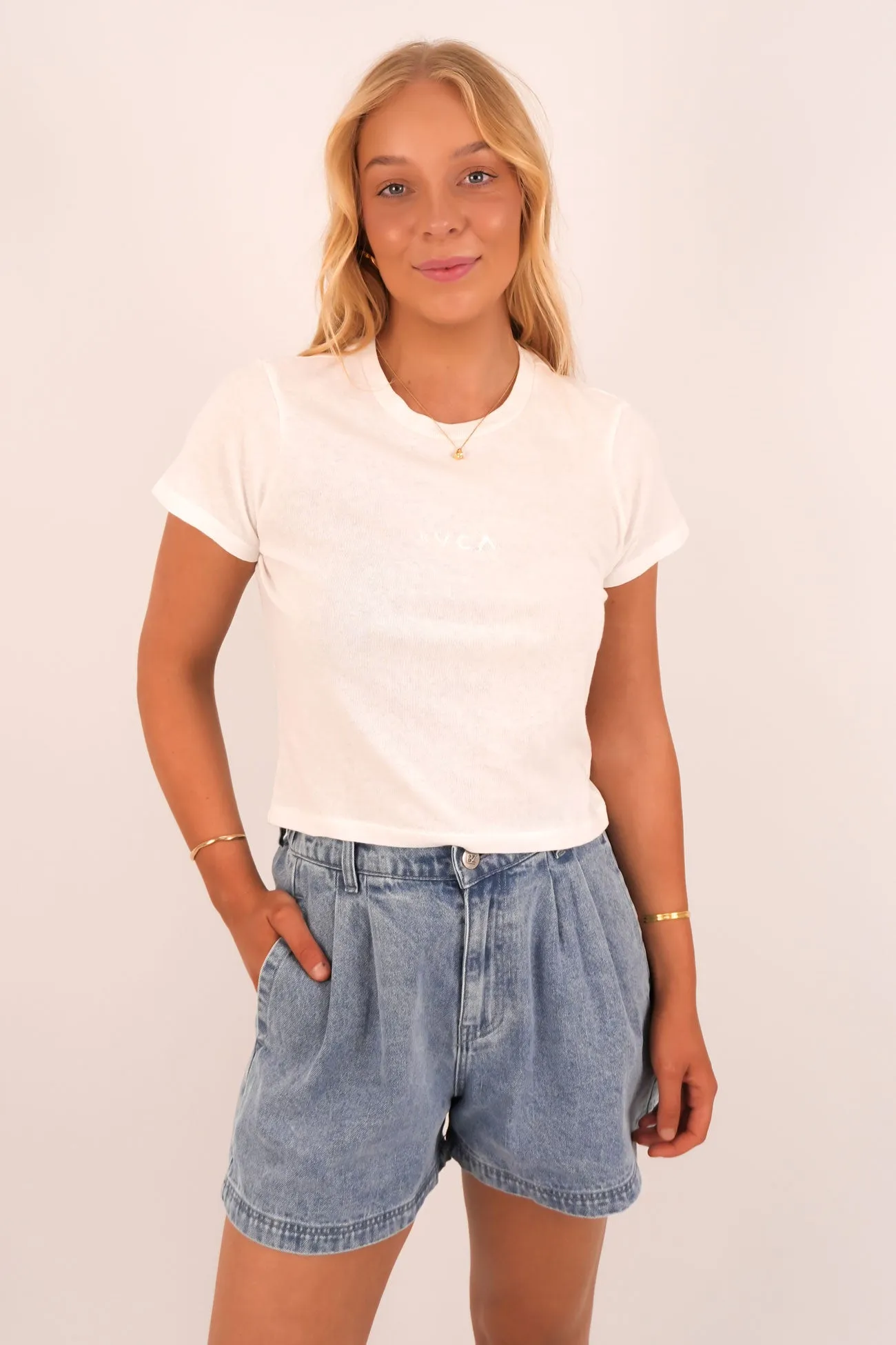 Ethically Sourced Material Sporty Appeal Forever Tee Vintage White