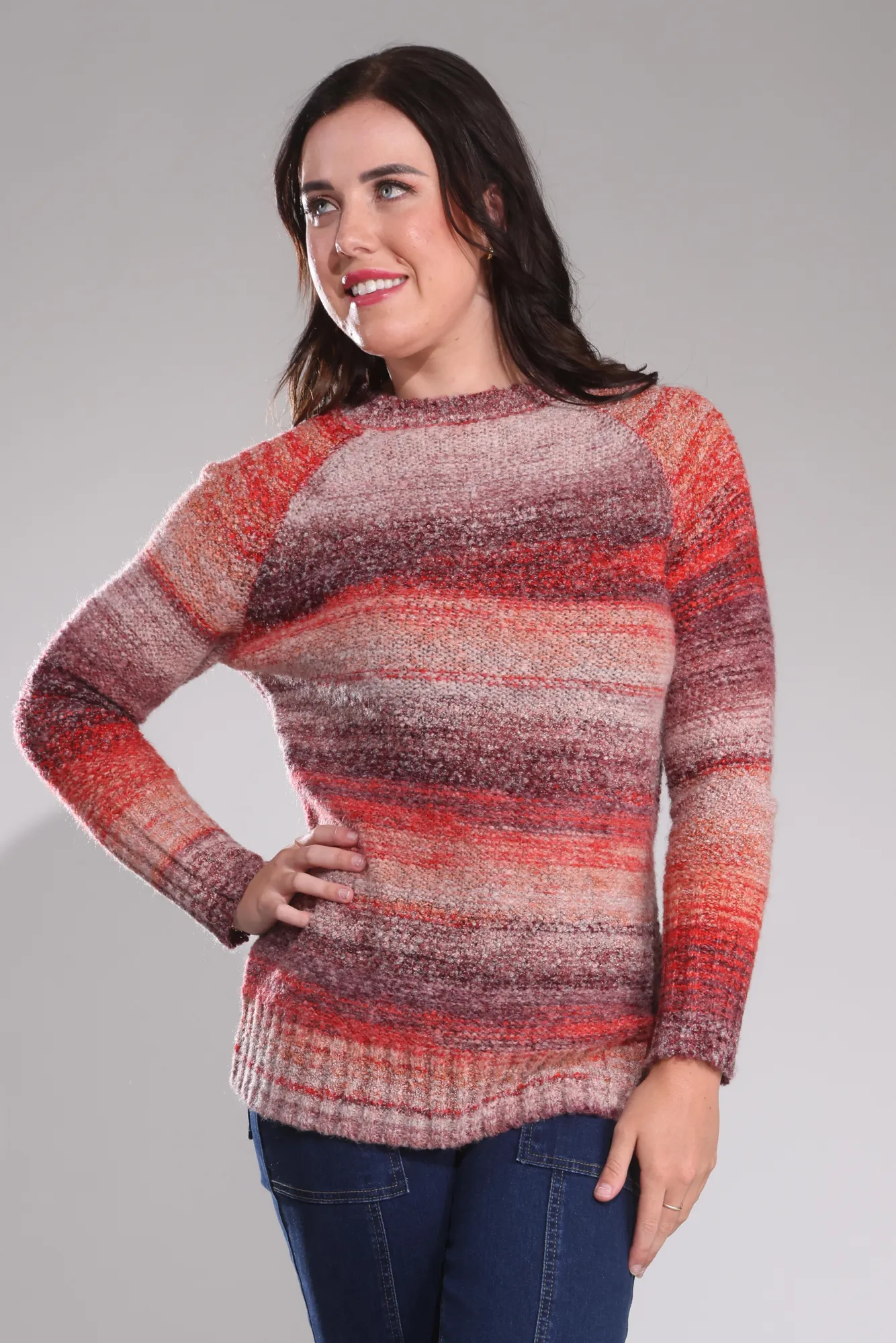 LowImpact Dye Jumper - Knitwear | Red Berries | 6981B1