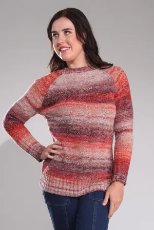 Jumper - Knitwear | Red Berries | 6981B1 Natural Fiber Blend