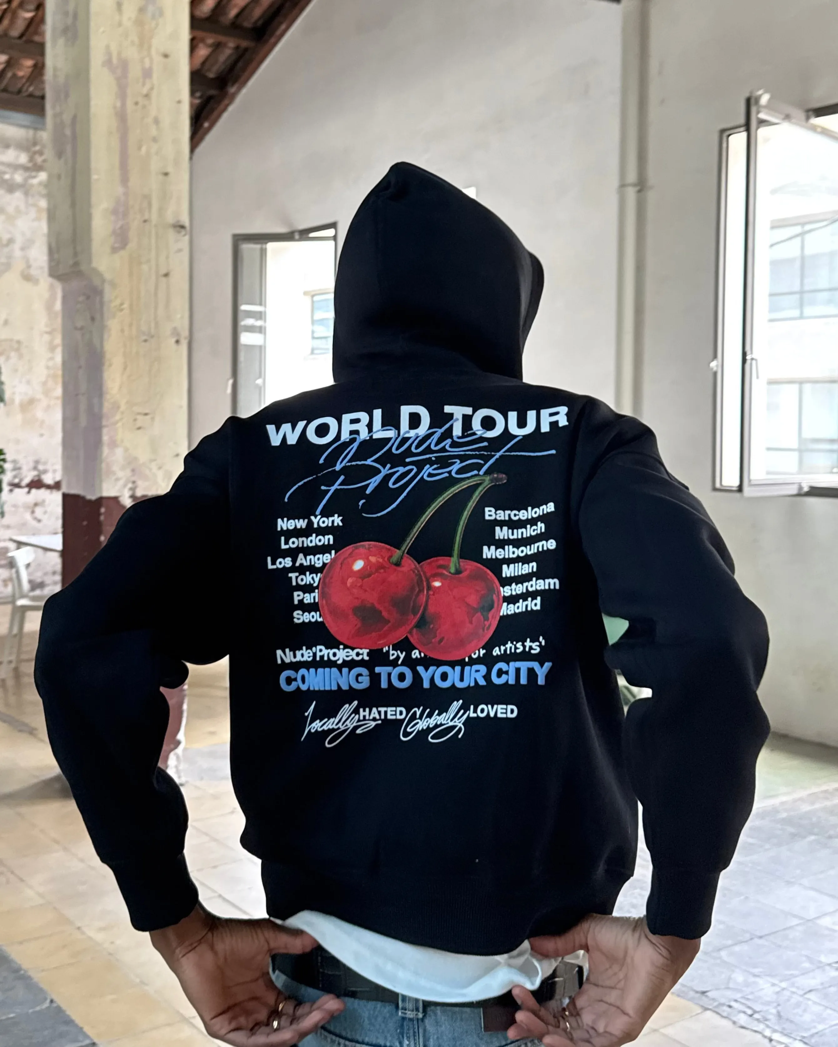 style test Nude Tour Hoodie Dark Grey