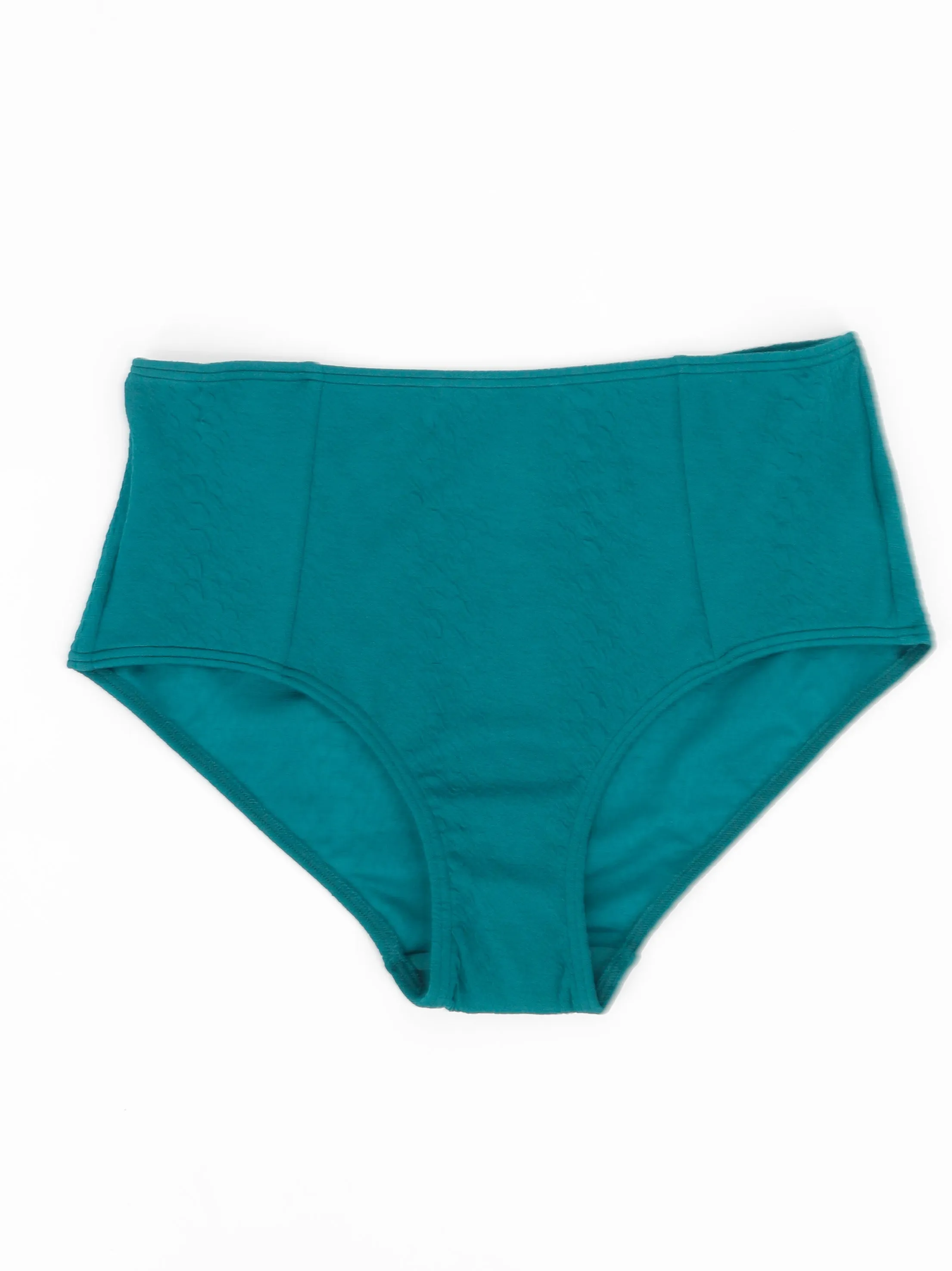Functional Jacket Women's Textured Bikini Bottom,Dark Green
