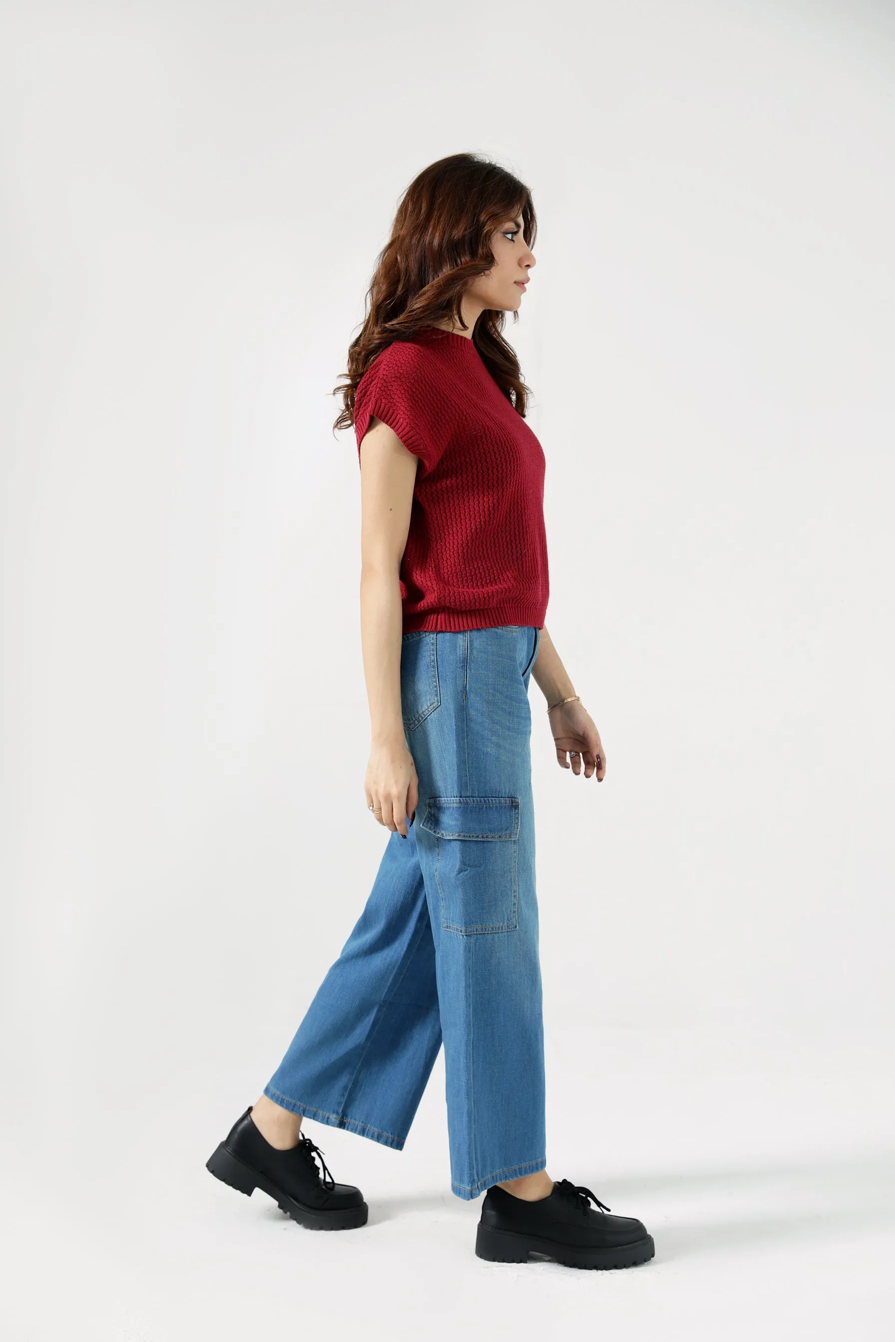 CROCHET KNIT TOP Fresh Season