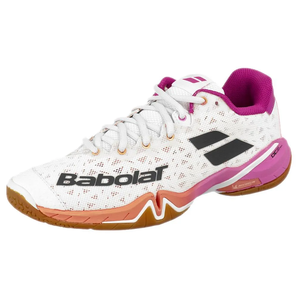 Shock Resistant Babolat Women's Shadow Tour - White/Pink