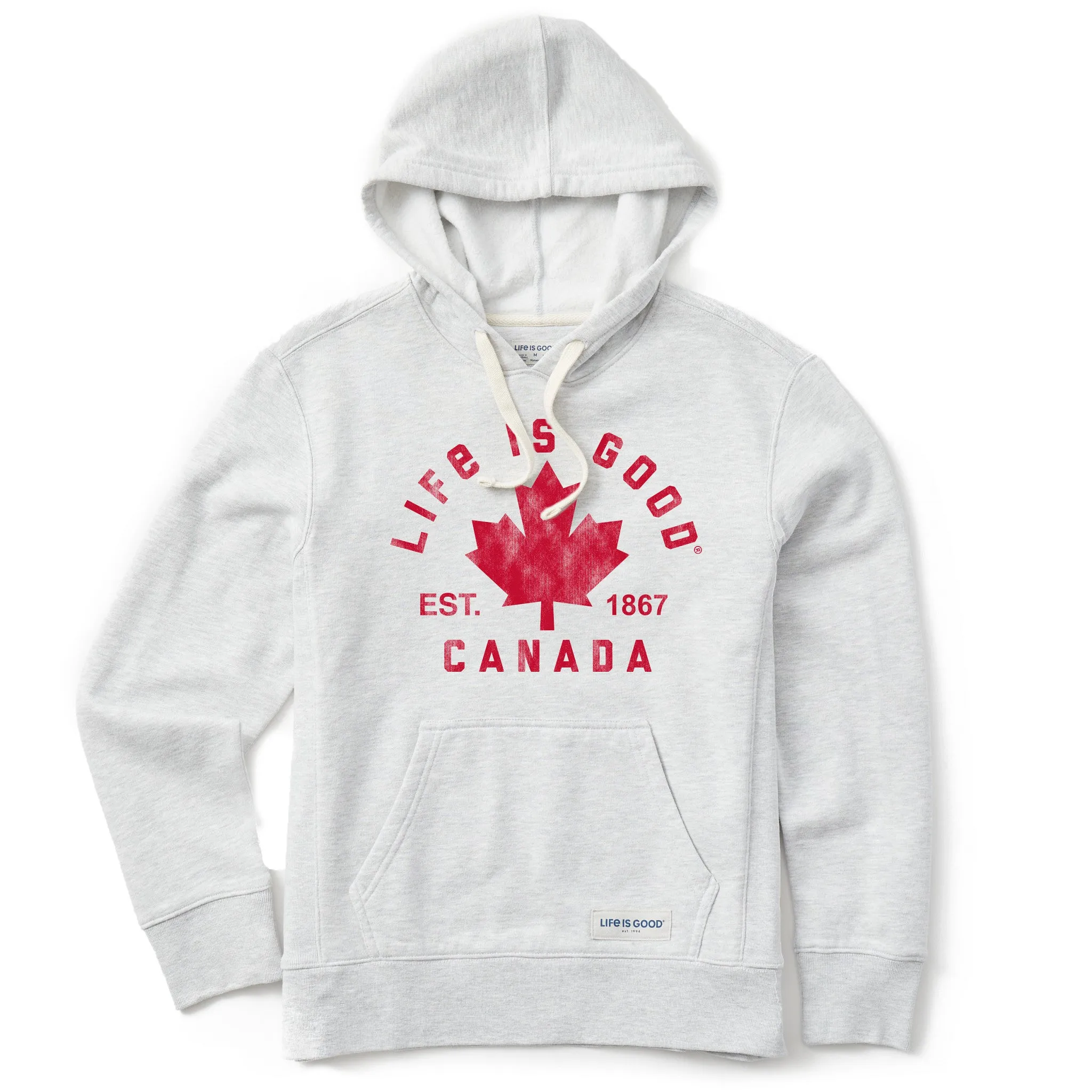 Warm Outfit crew neck Women's LIG Canadiana Arc Simply True Fleece Hoodie