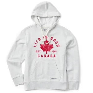 Women's LIG Canadiana Arc Simply True Fleece Hoodie anti pill coating