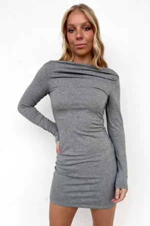 Fitted Shape Darcie Mini Dress Grey