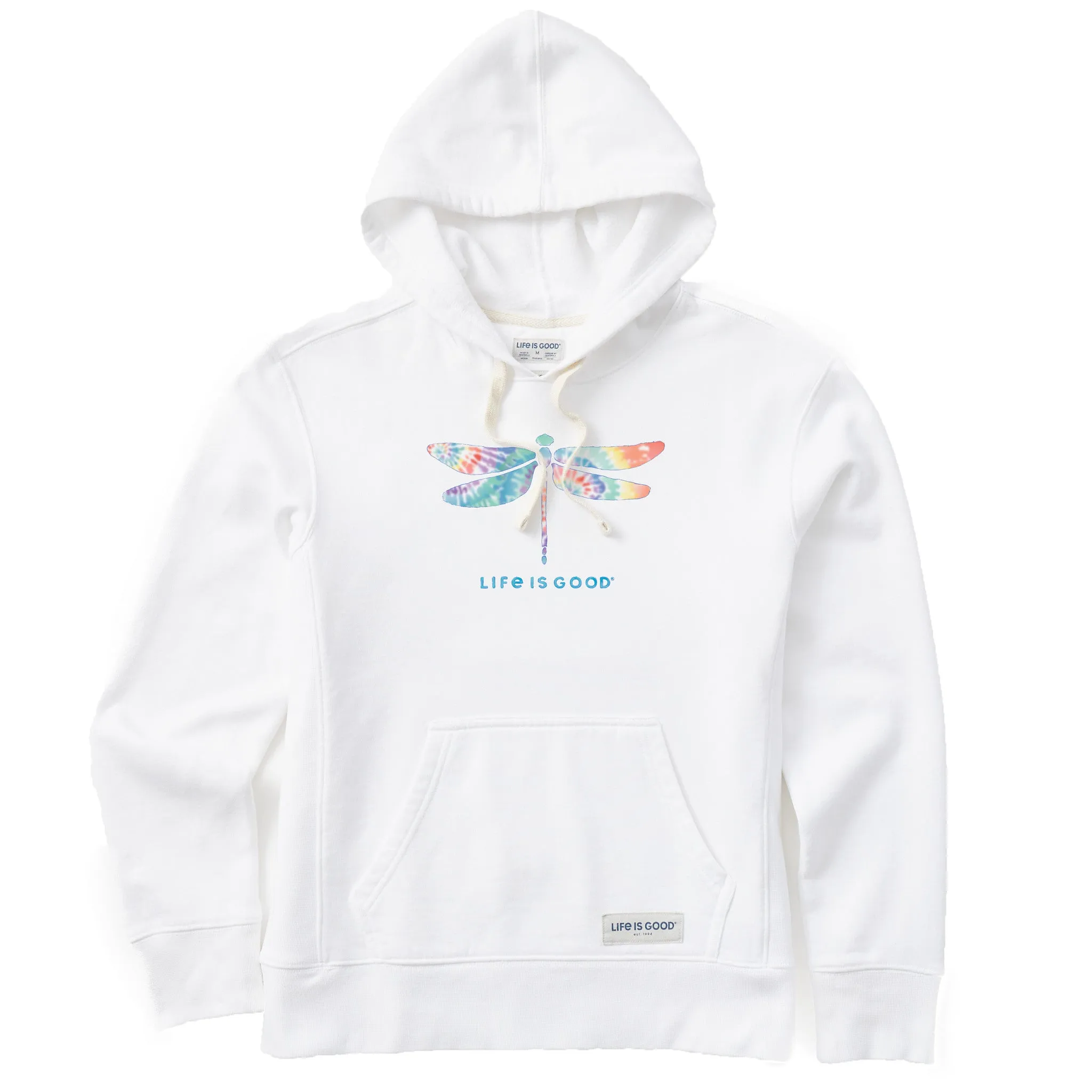 Women's Tie Dye Dragonfly Simply True Fleece Hoodie Chill Layer