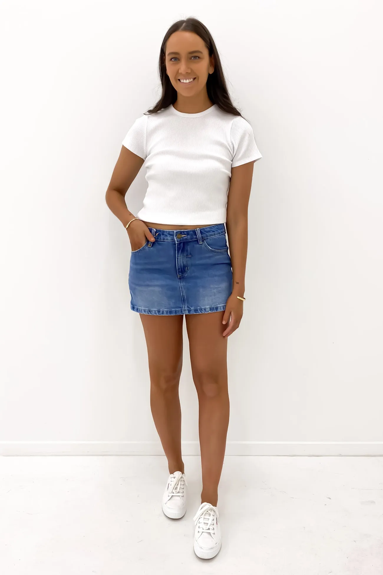 Sophie Skirt Long Ago Blue Trend Ready Cozy Movement