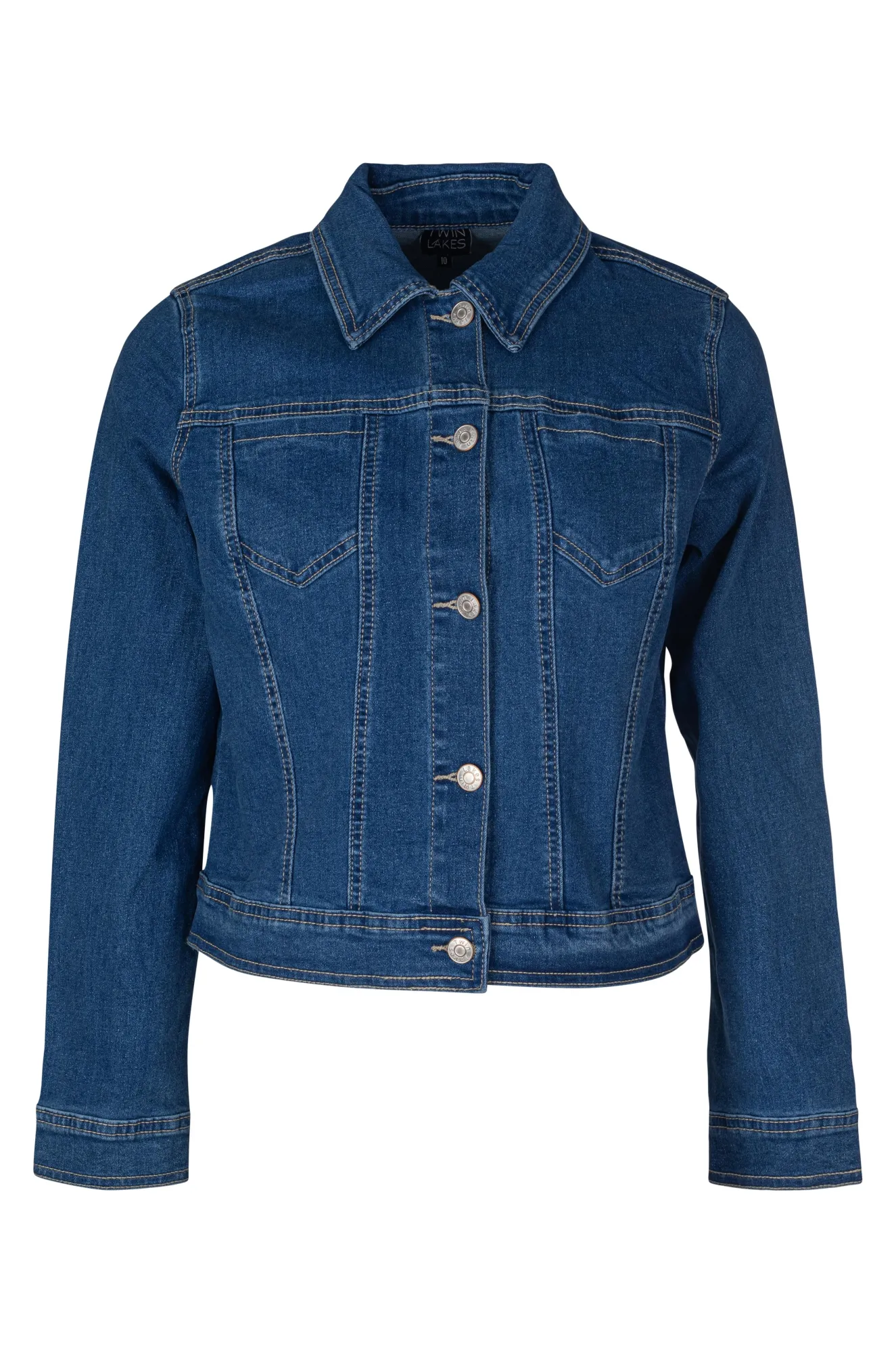 Denim Jacket | MID INDIGO | 6622A1 Cotton Twill SoftshellMaterial