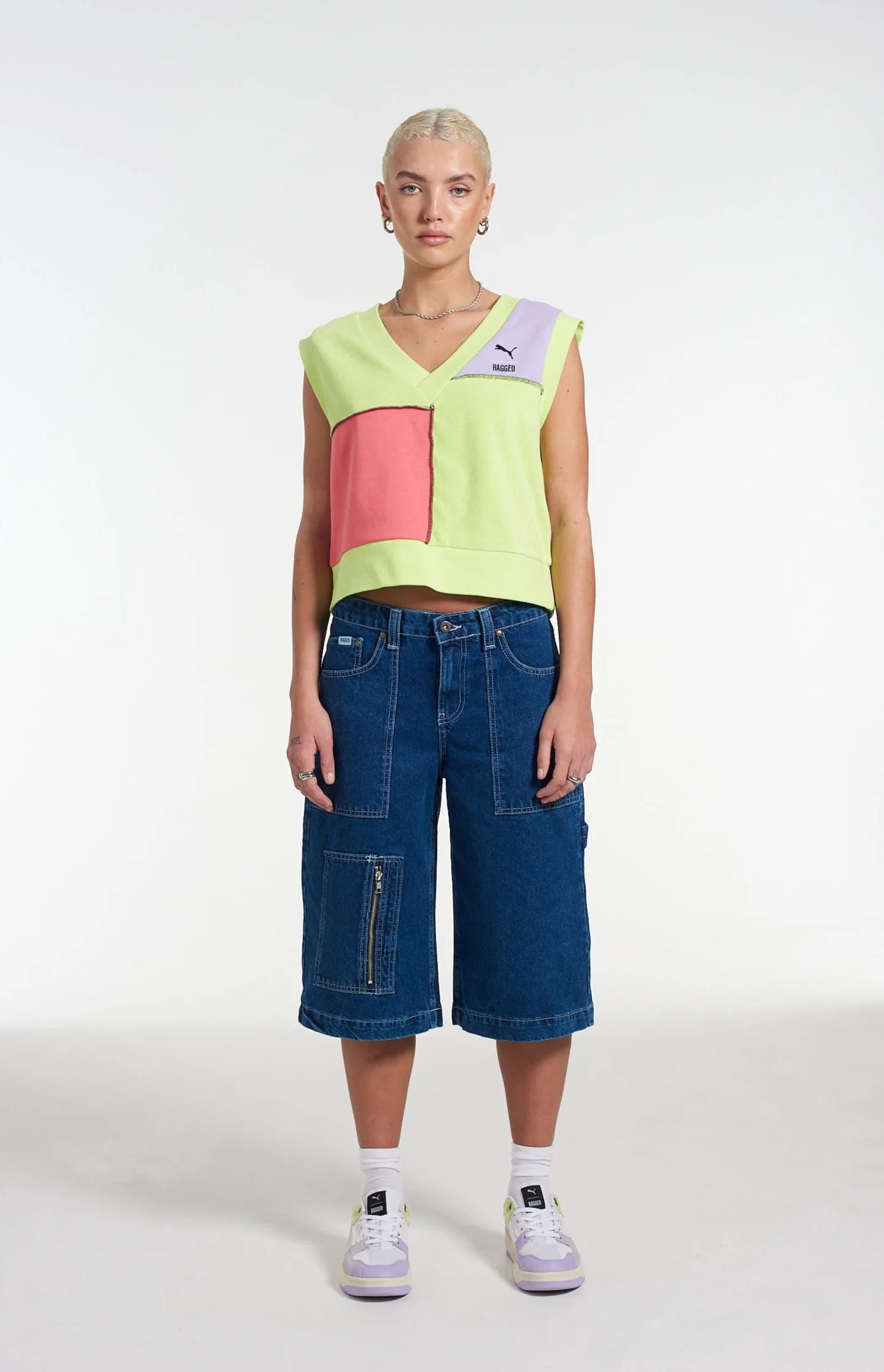 PUMA x The Ragged Priest Colour Block Vest Compact Style FrictionResistant Sleeves