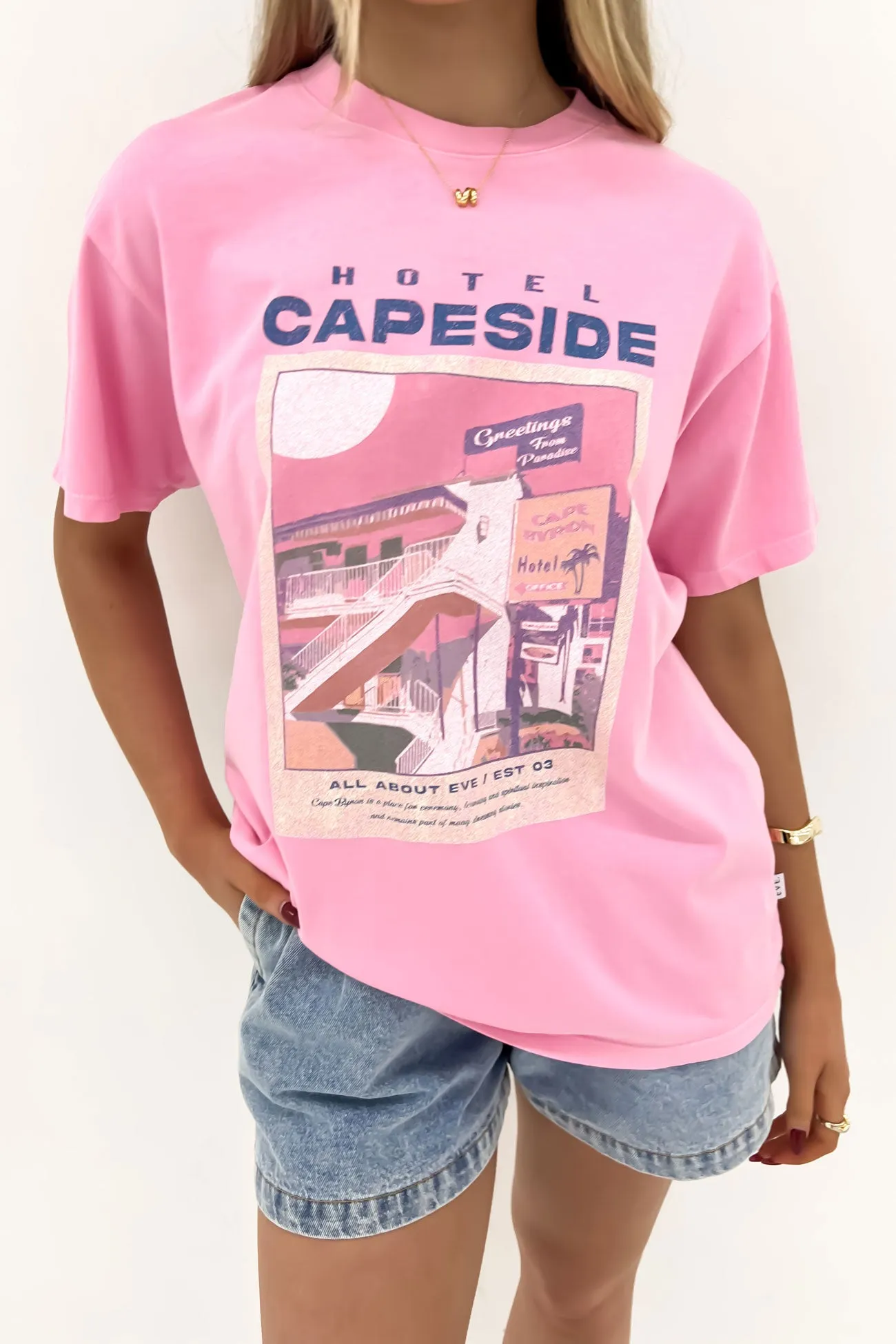 Casual Layer Wear Capeside Tee Pink