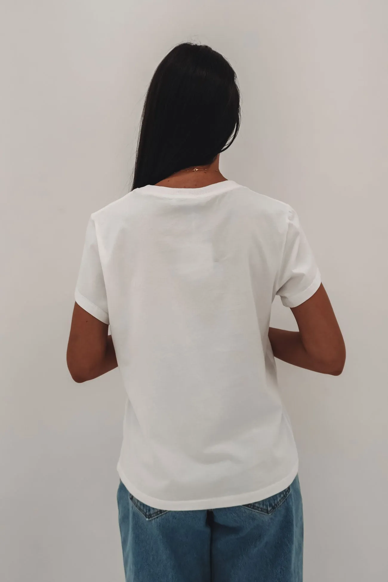 Comfy Wear Fit Skinny Fit Domani Tee White