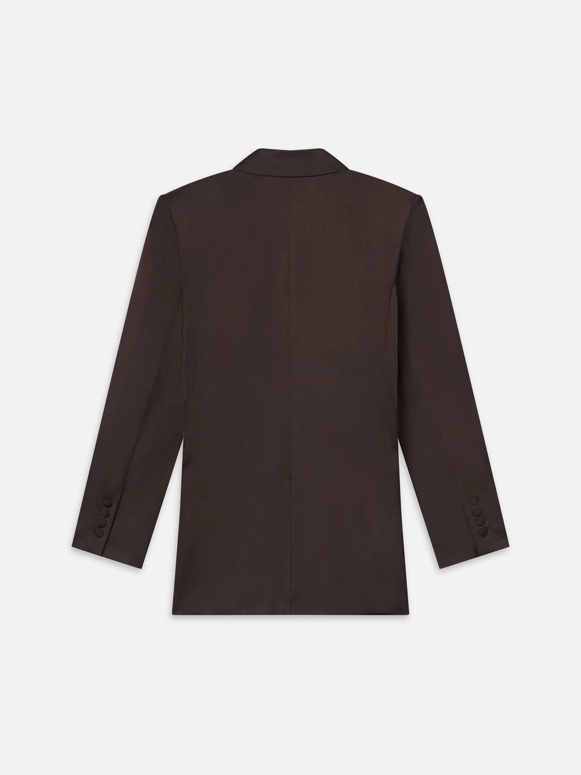 Double-Breasted Slim Blazer -- Espresso Hypoallergenic Interior