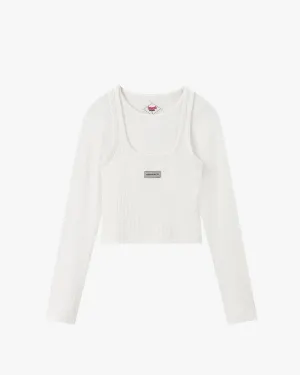 Double Trouble Long-Sleeve Tee Versatile Fashion