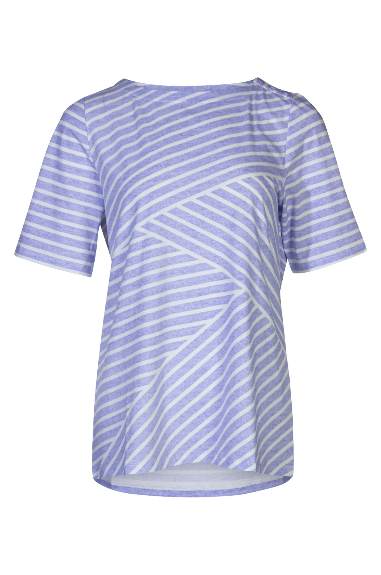 Boat neck Top | Lilac ZigZag | 6141A1 Opaque Tone All Day