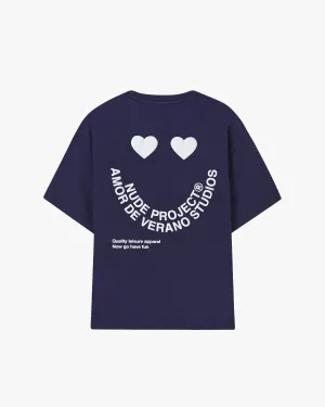 Happy Tee Navy LayeredPanels