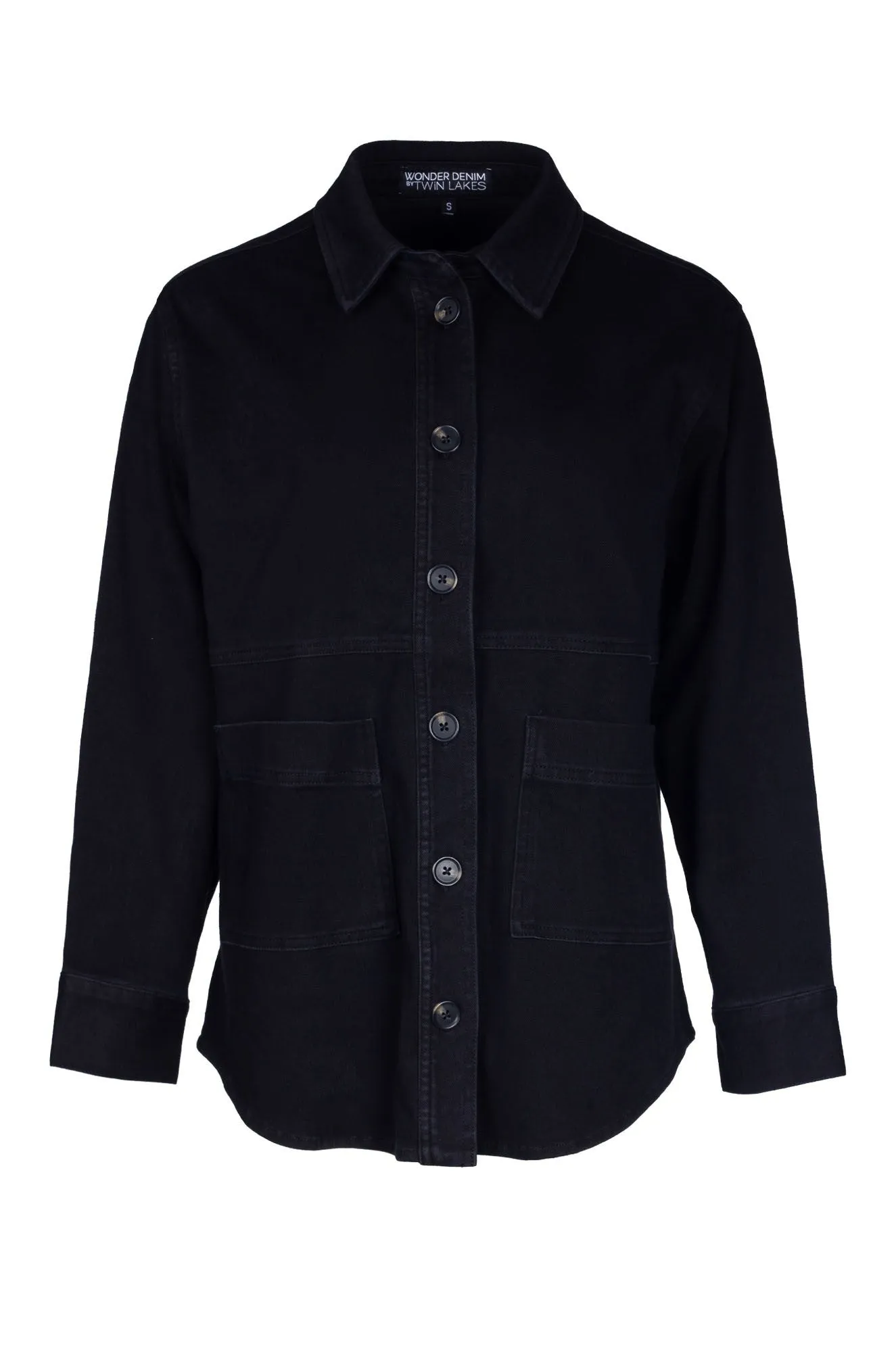 Wonder Stretch Denim Jacket | Black | 6945B1 Waterproof Material QuickRelease Buckles