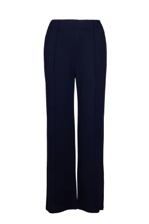 Short Stretch Crepe Pants | NAVY | 8225B1 Tailored Fit Lightweight Feel