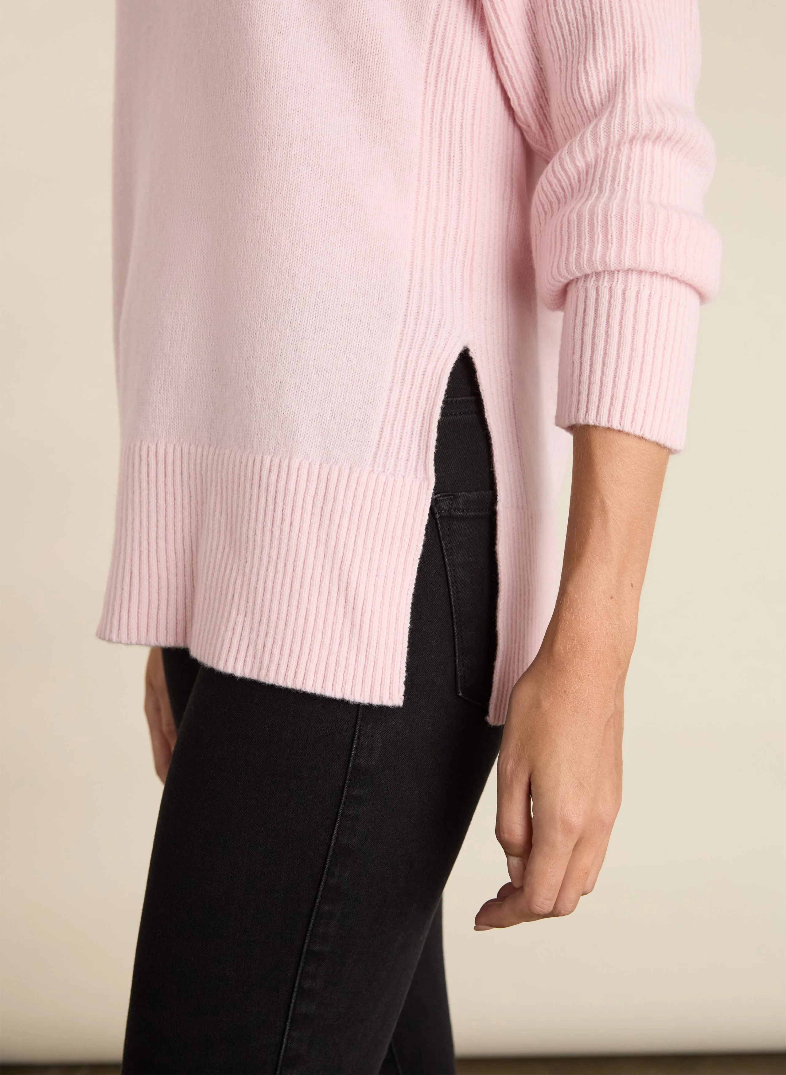 Luminous Thread Accents Malin Wool Blend Turtleneck Jumper