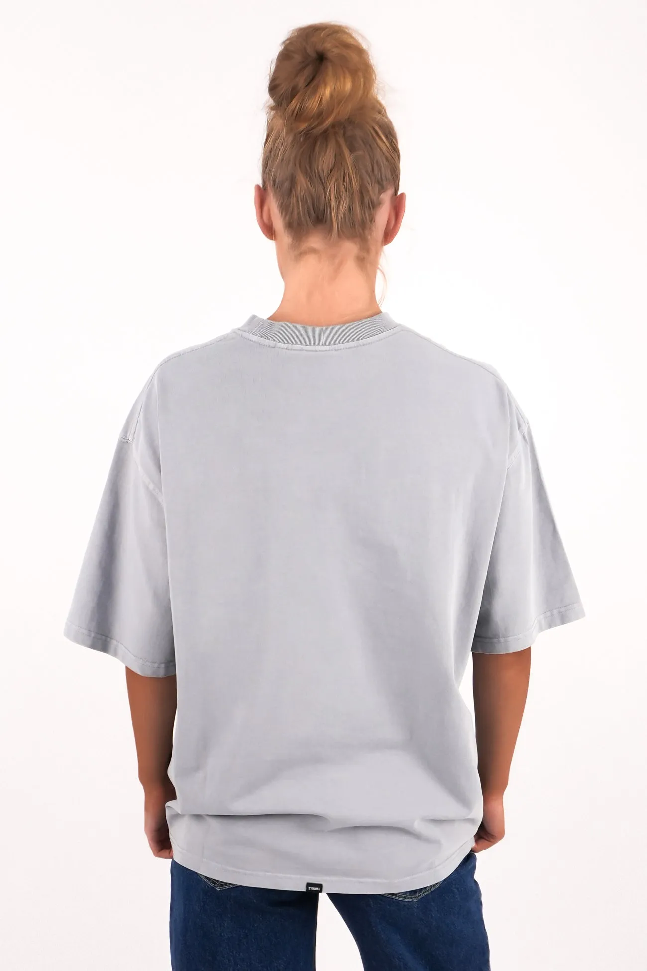 Anti Shrinkage Treatment Stadium Oversized Tee Smog