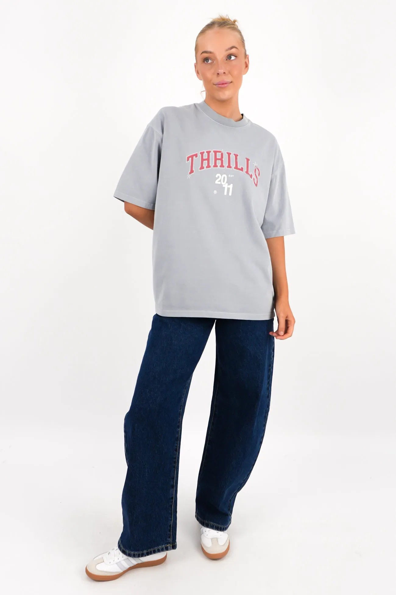 Stadium Oversized Tee Smog Comfy Essentials Wear Fit for Everyone