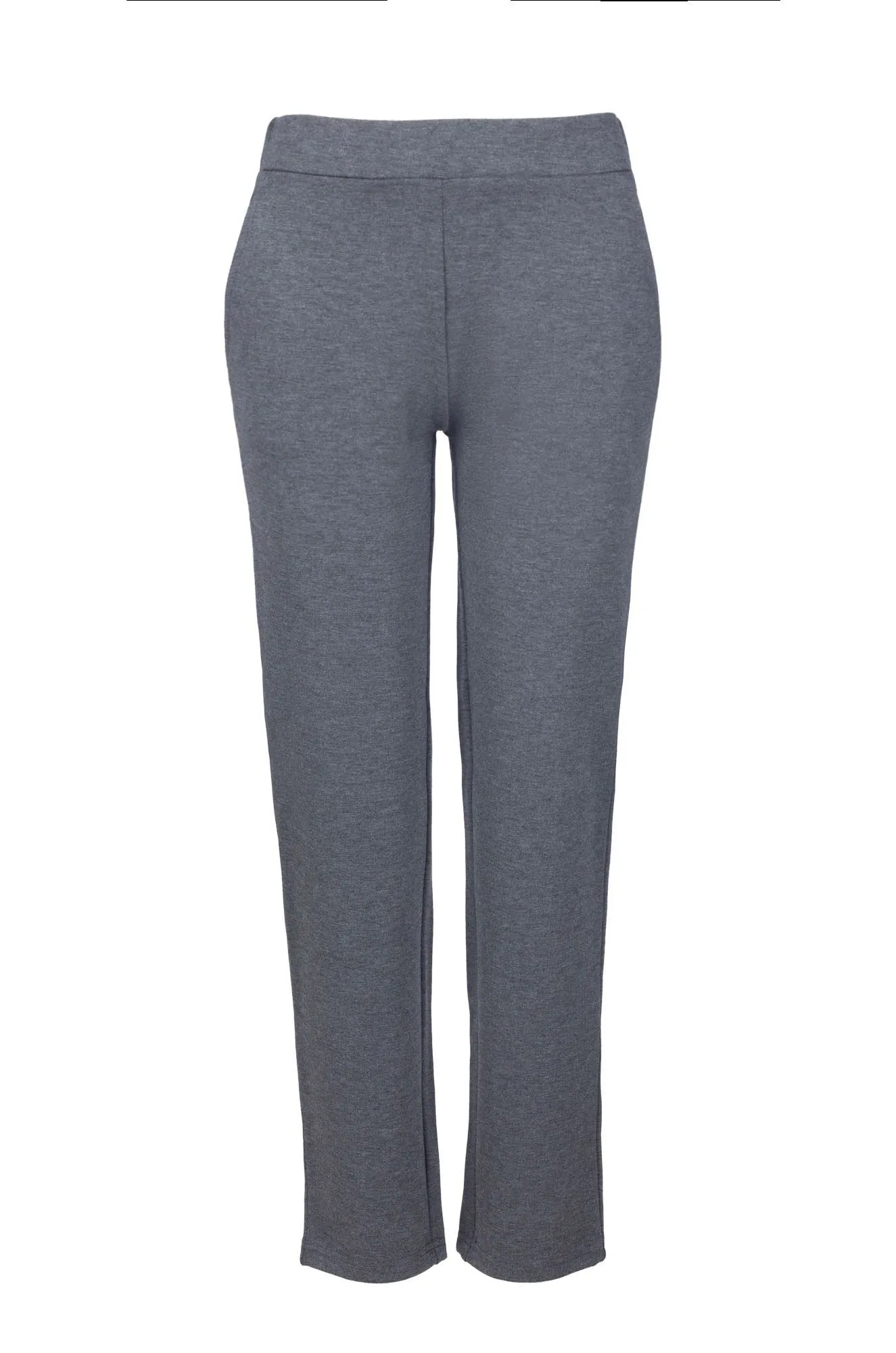 Easy Flex Design Flexible Waistband Relaxed Ponti Xtra Short Pants | GRAPHITE MARLE | 9310B1