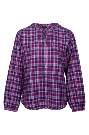 Country Checks Shirt | Magenta Navy Check | 6354B1 NonIrritatingTags