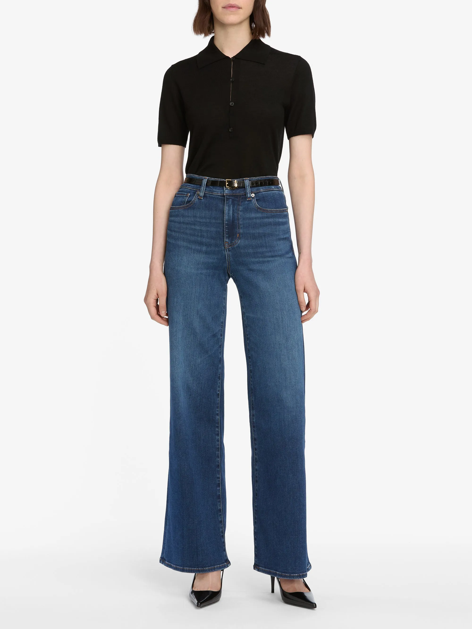 Le Slim Palazzo -- Celebrity Tapered Look Tough Build