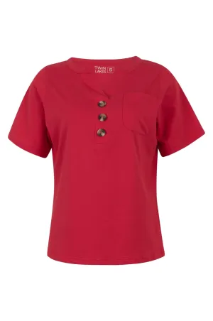 FlexibleCollarDesign PreShrunkFabric Top | RED | 6006C1