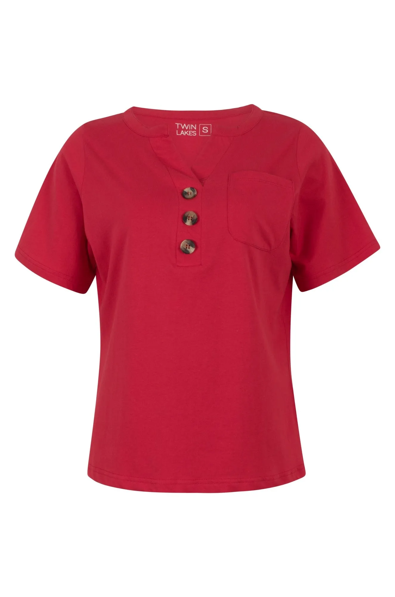 FlexibleCollarDesign PreShrunkFabric Top | RED | 6006C1